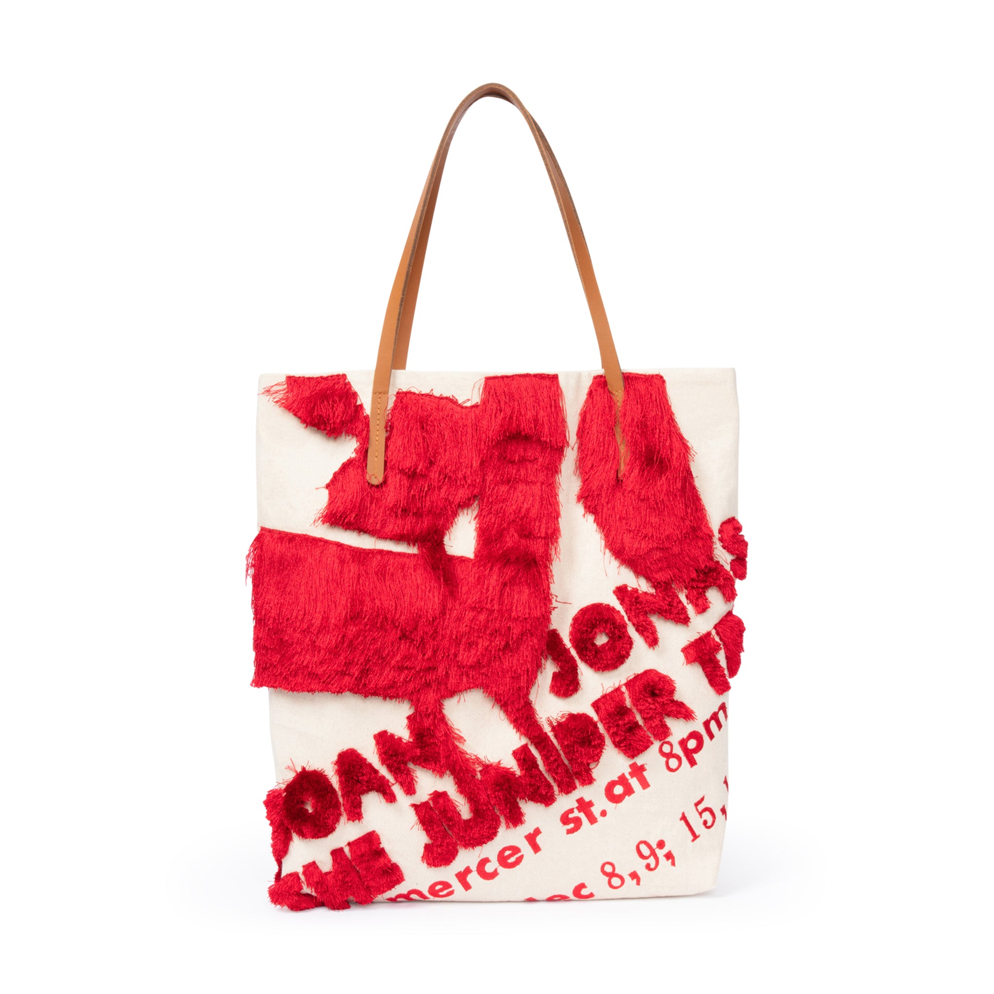 Rachel Comey Joan Jonas Embroidered Fringe Tote Bag