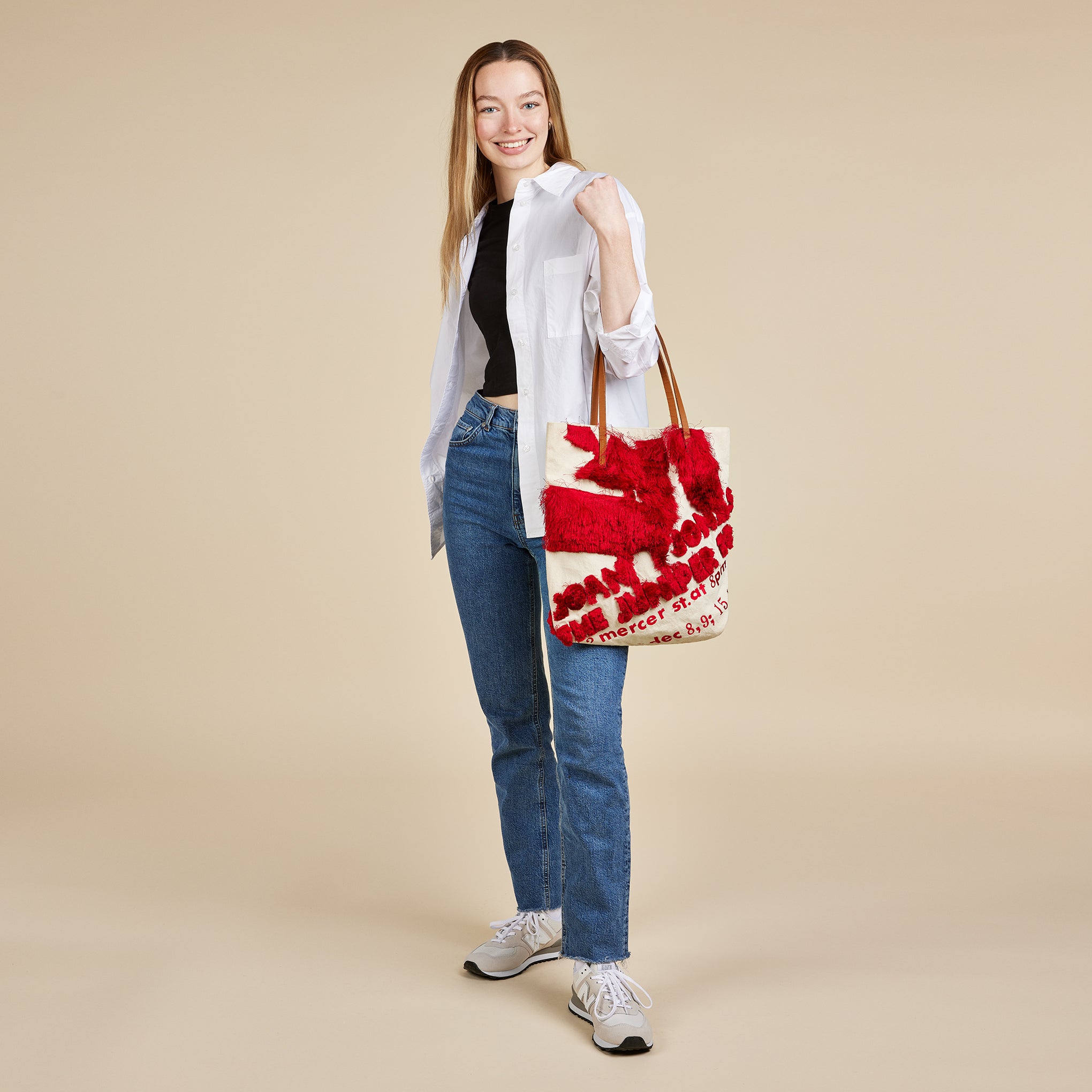 Rachel Comey Joan Jonas Embroidered Fringe Tote Bag