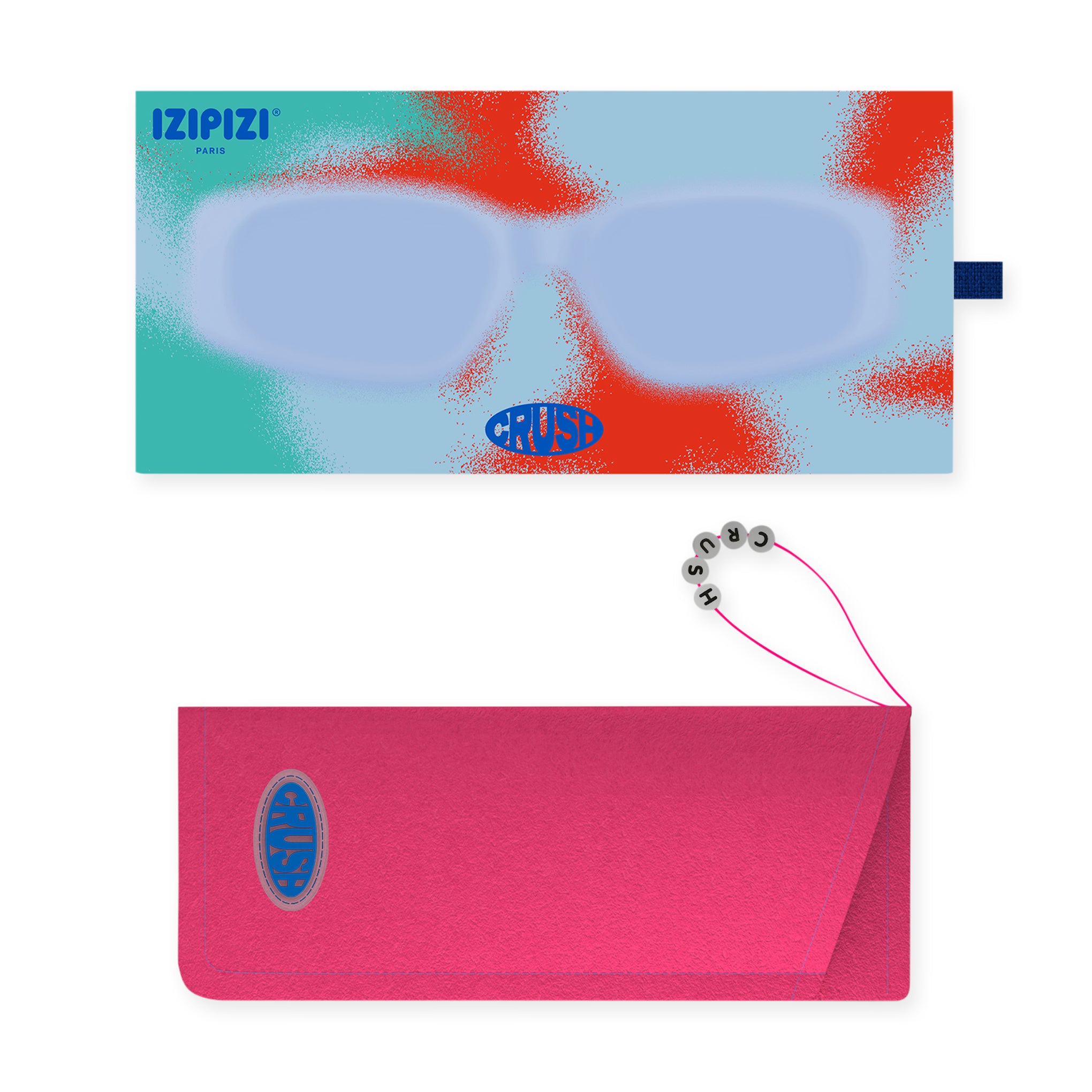 IZIPIZI Crush Unisex Sunglasses - Skyline Blue UV Protection