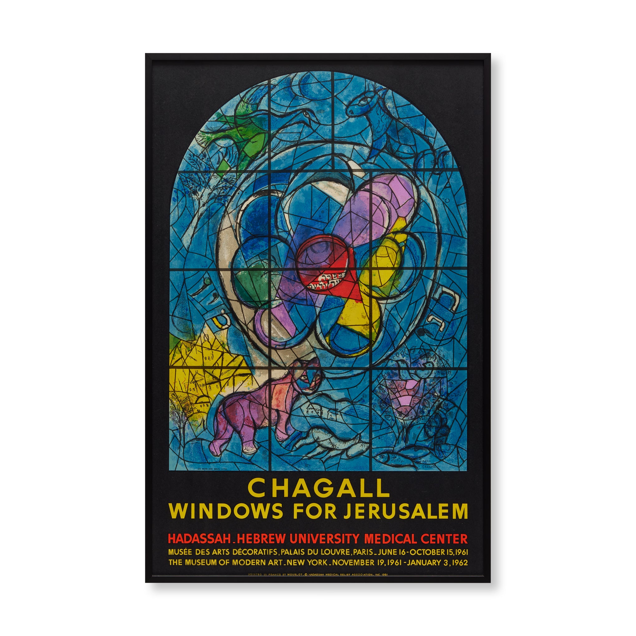 Marc Chagall Windows for Jerusalem Framed Art Print