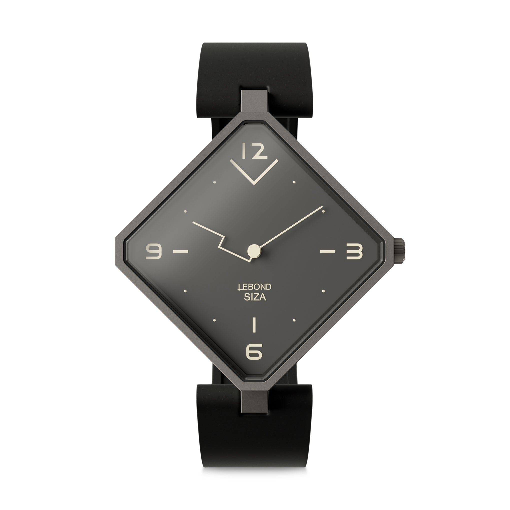 Álvaro Siza Lebond Diamond Watch - Black Titanium Swiss Made