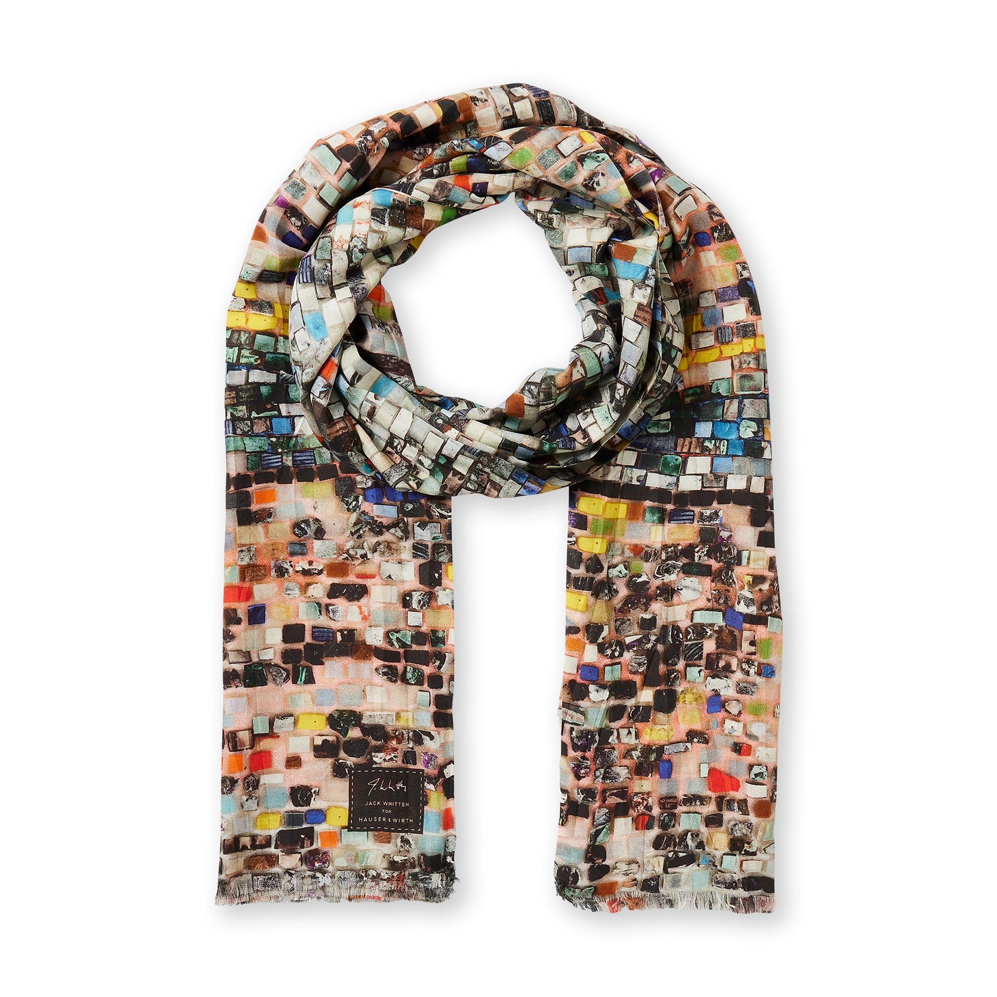 Jack Whitten Silk & Cotton Art Scarf – Limited Edition