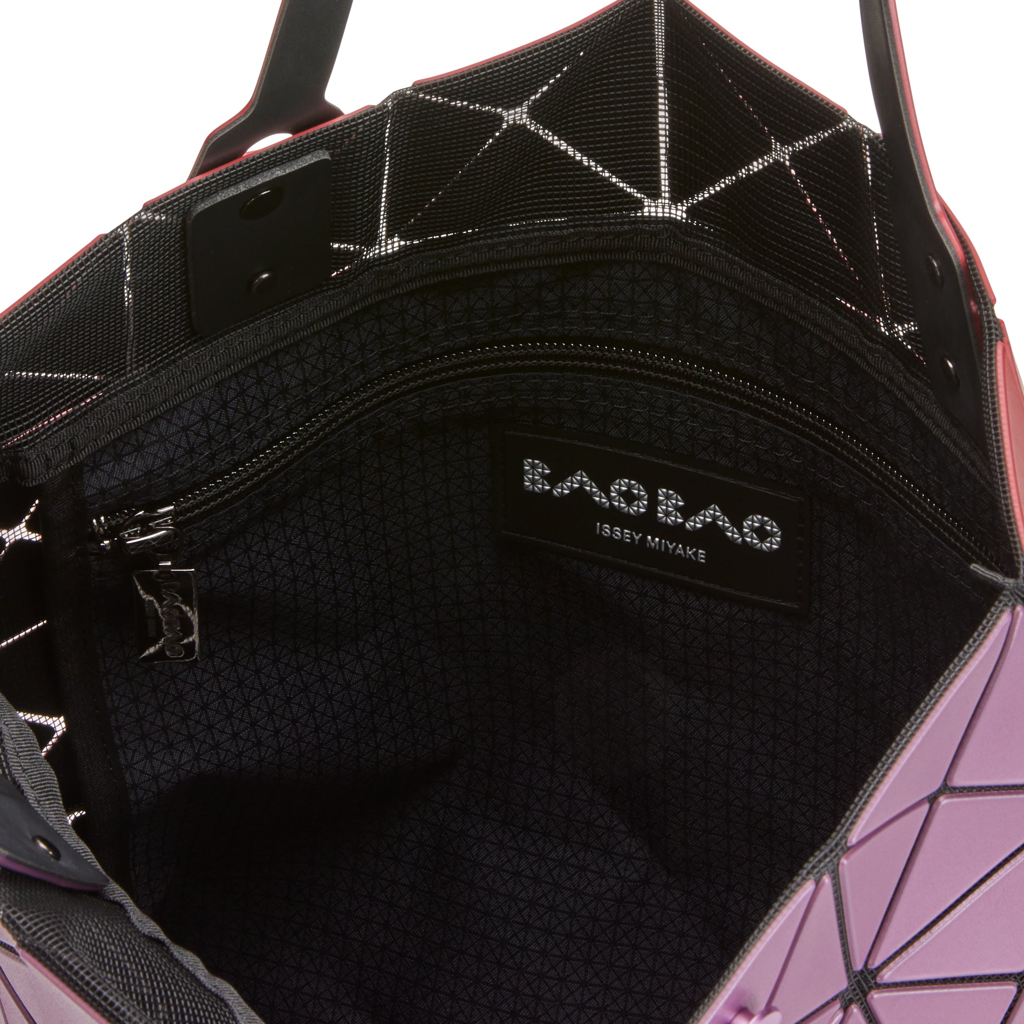 BAO BAO ISSEY MIYAKE Dual-Tone Lucent Tote Bag - Pink & Red