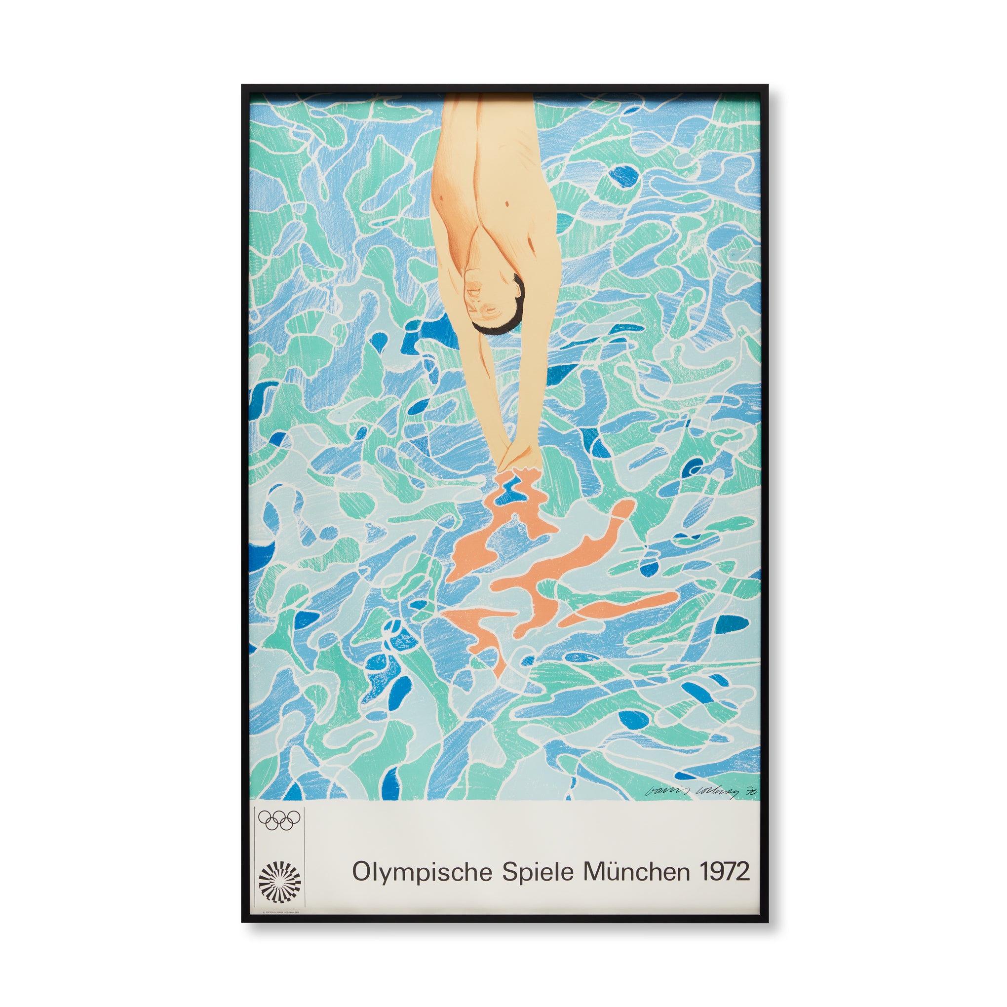 David Hockney Munich Olympics 1970 Framed Art Poster