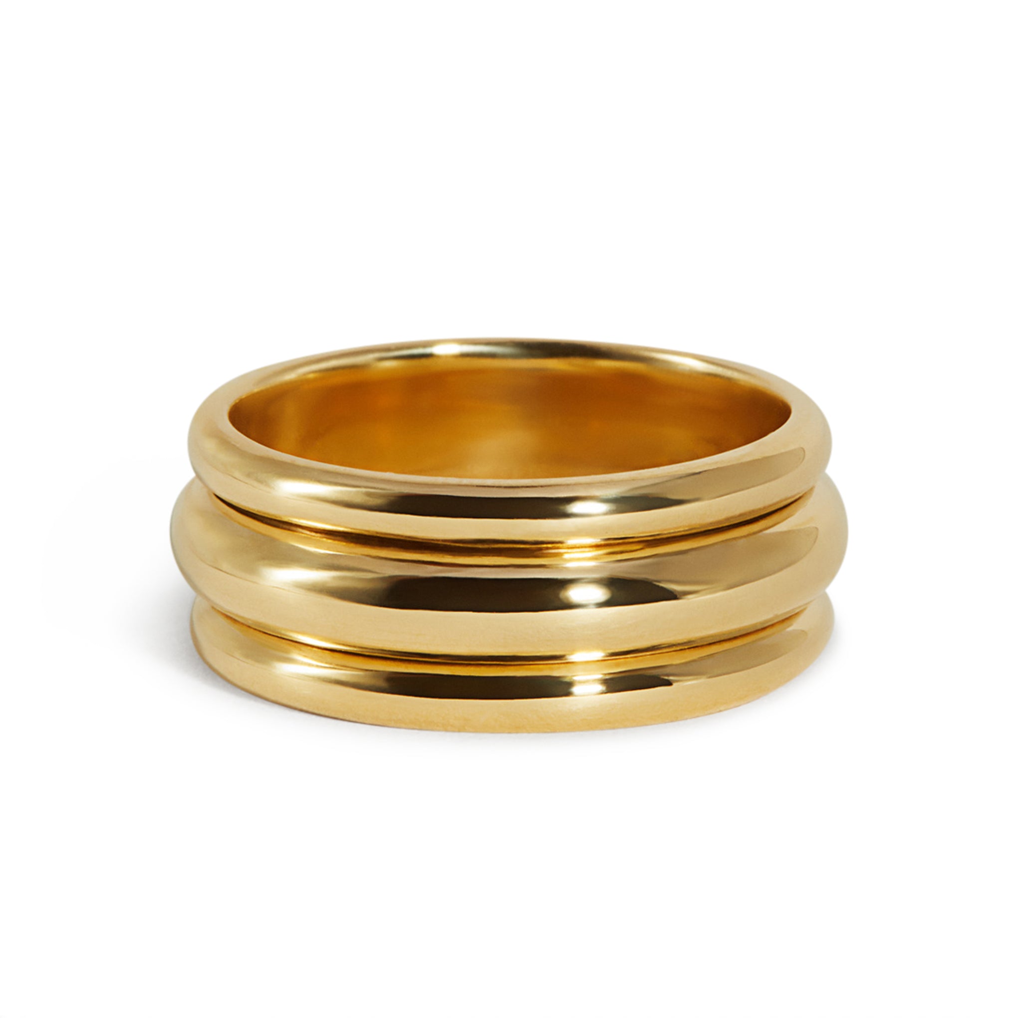 J. Hannah Pivot Ring III - 14k Gold Spinning Anxiety Ring