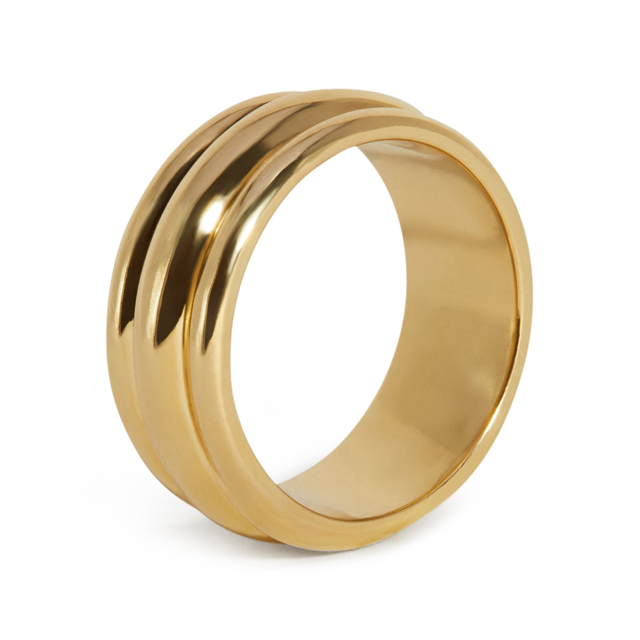 J. Hannah Pivot Ring III - 14k Gold Spinning Anxiety Ring