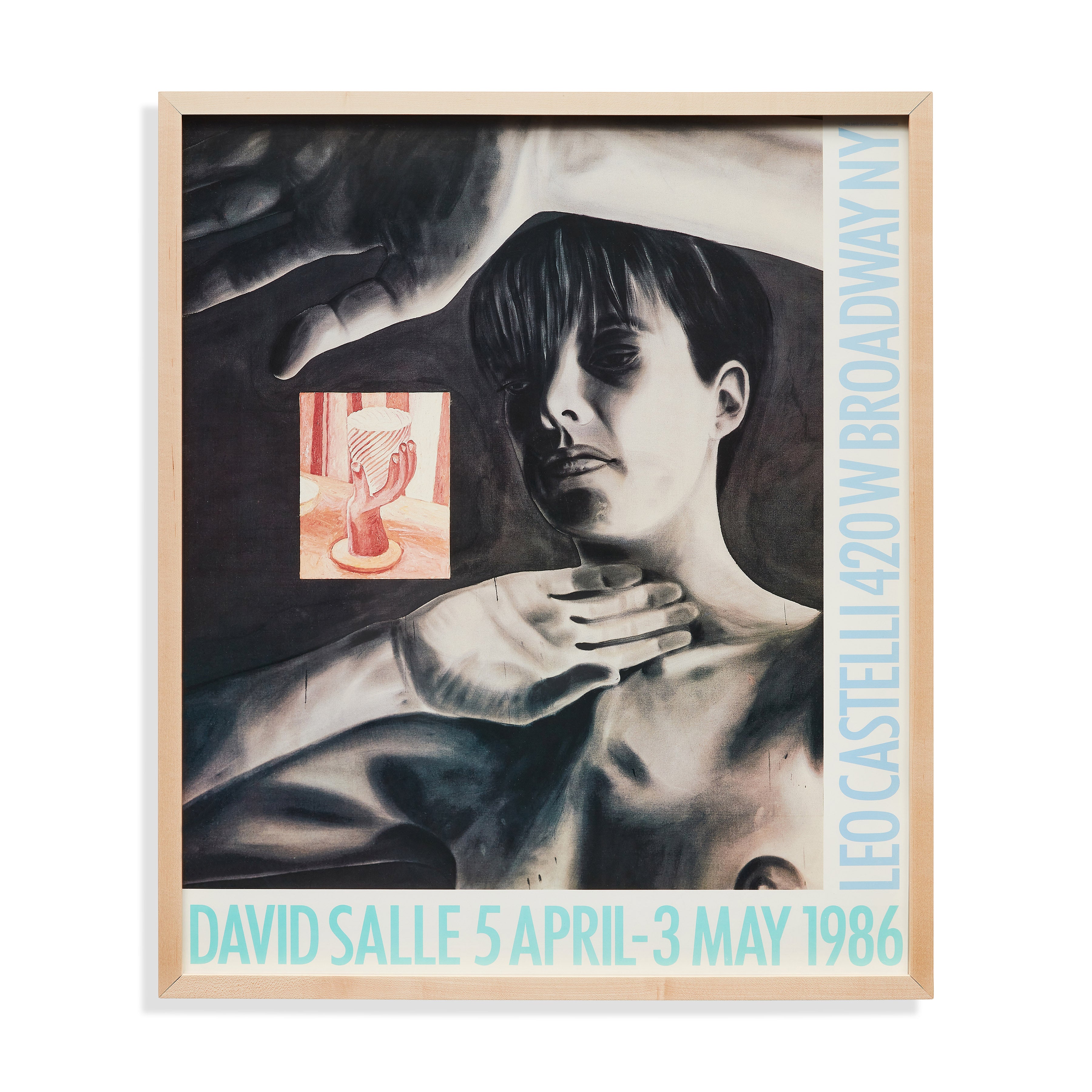 David Salle Framed Vintage Poster - Leo Castelli Gallery 1986