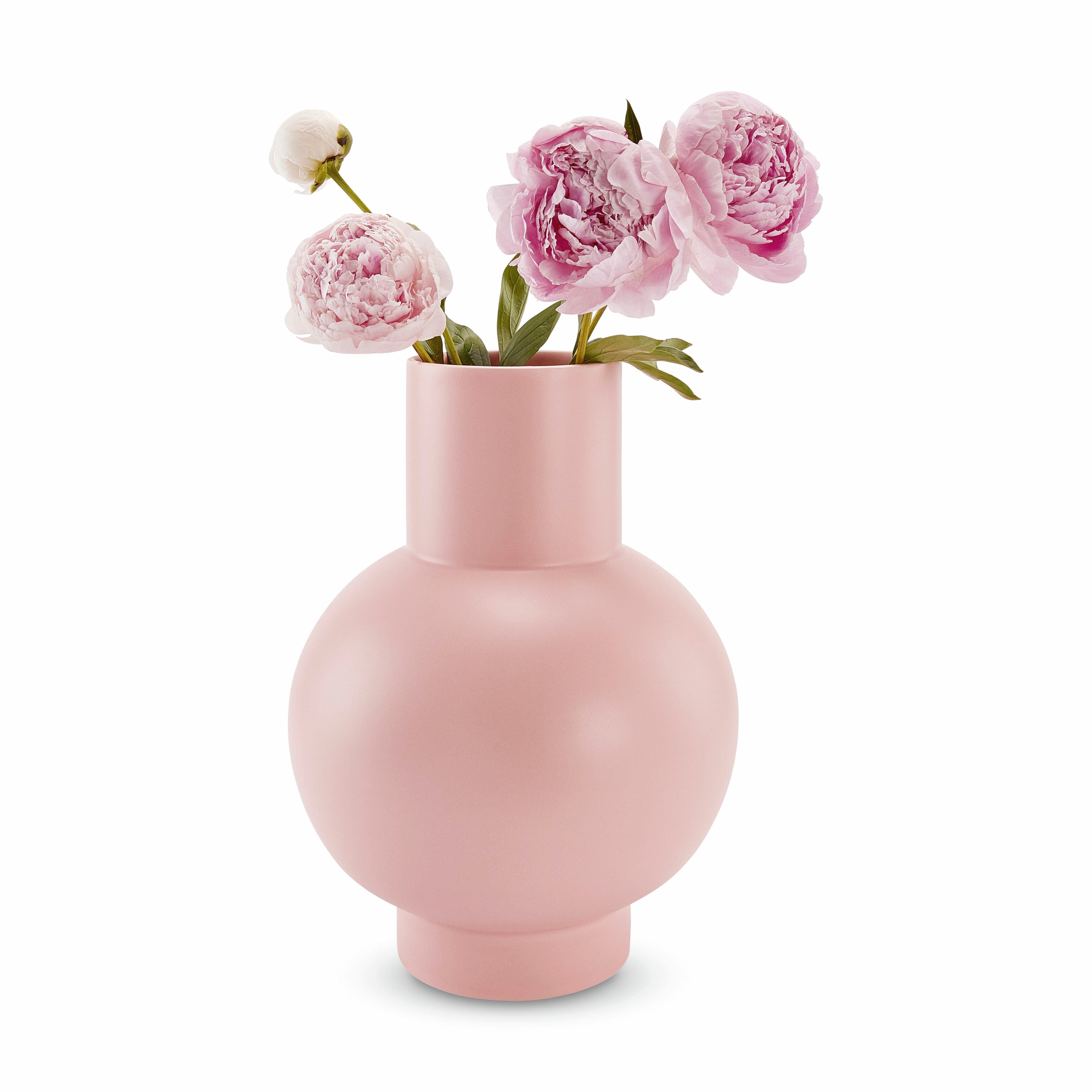 Raawii Strøm Ceramic Vase - Coral Blush Handmade in Portugal