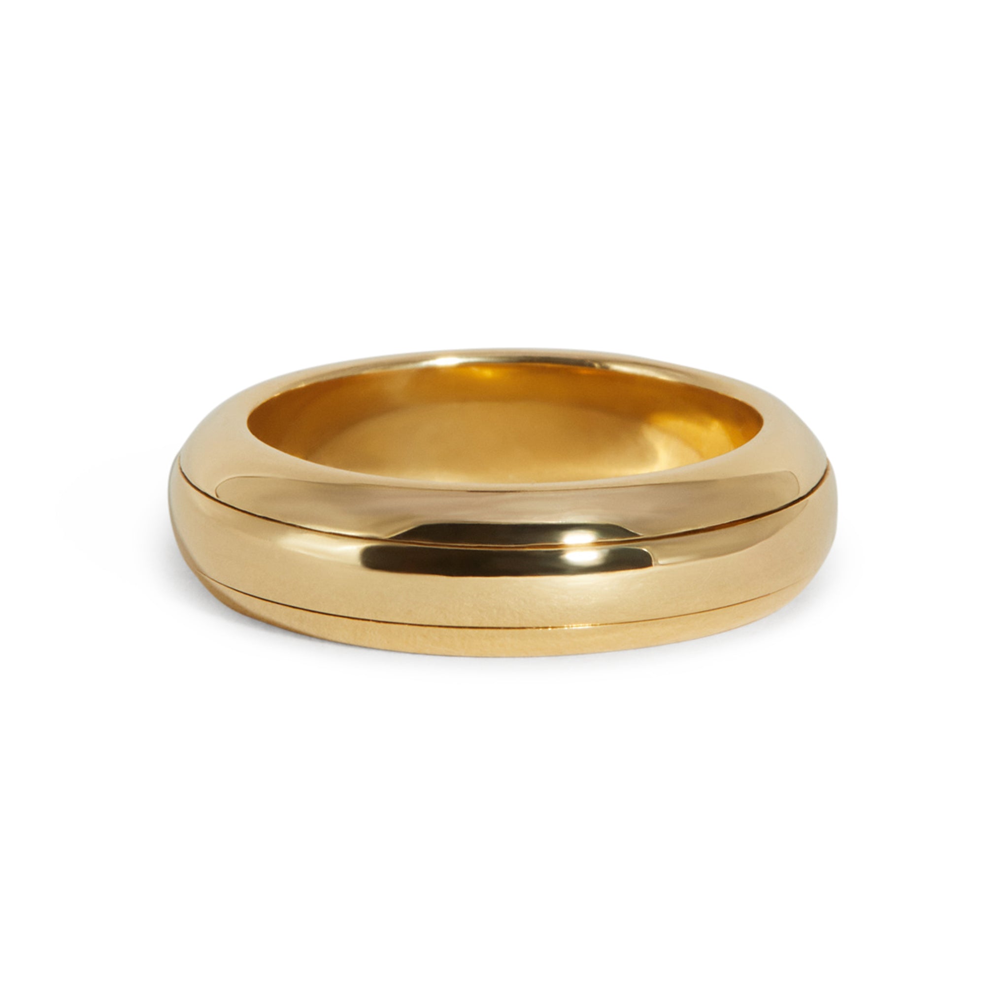 J. Hannah 14k Gold Pivot Ring - Spinning Anxiety Relief Jewelry
