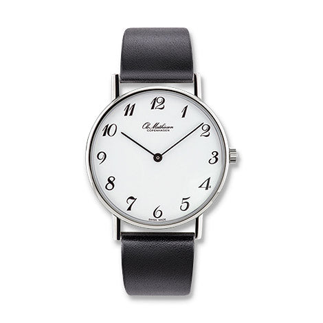 Ole Mathiesen Ultra-Thin OM3 Watch – 35mm Steel Case & Sapphire Crystal