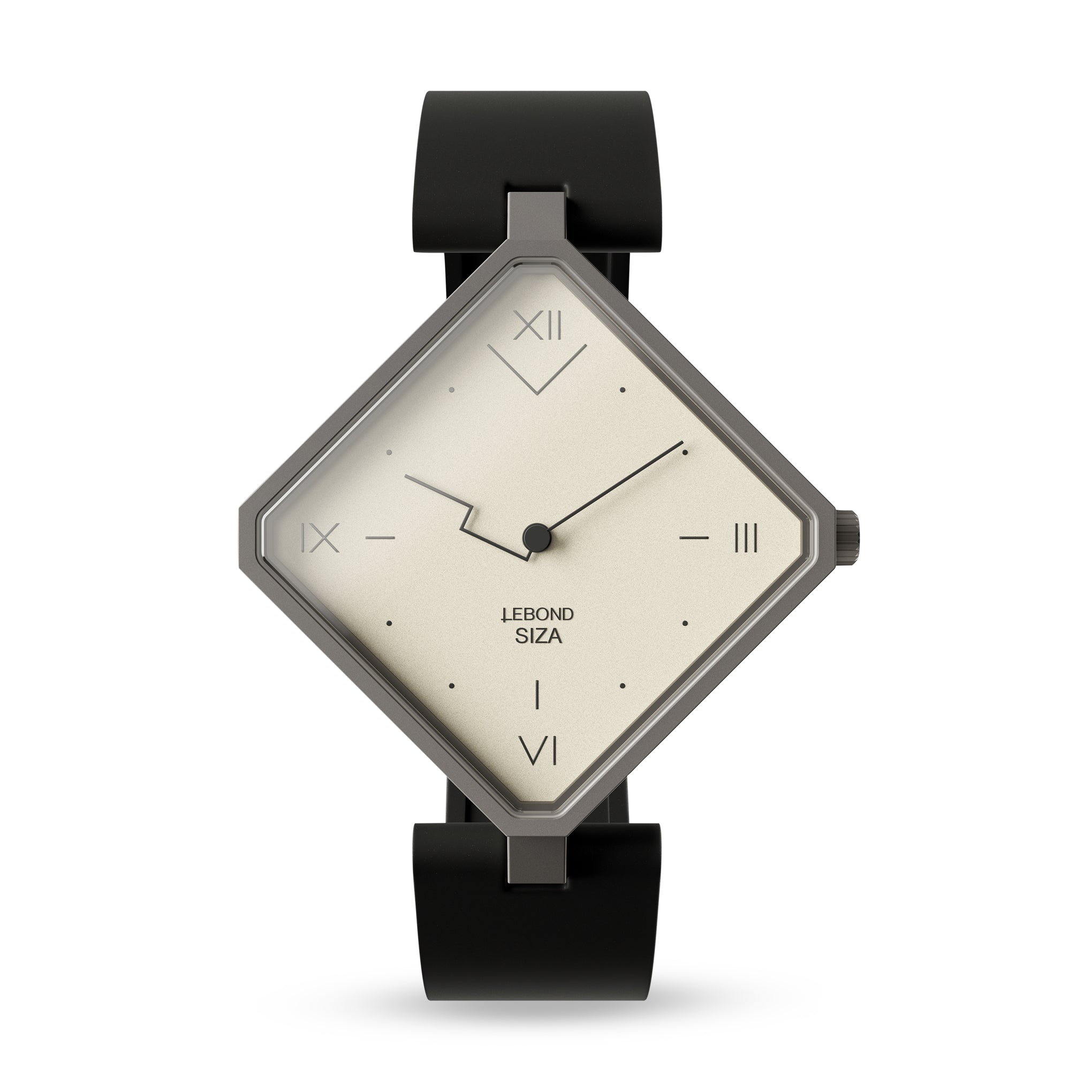 Álvaro Siza Lebond Diamond Watch - White Titanium Swiss Made