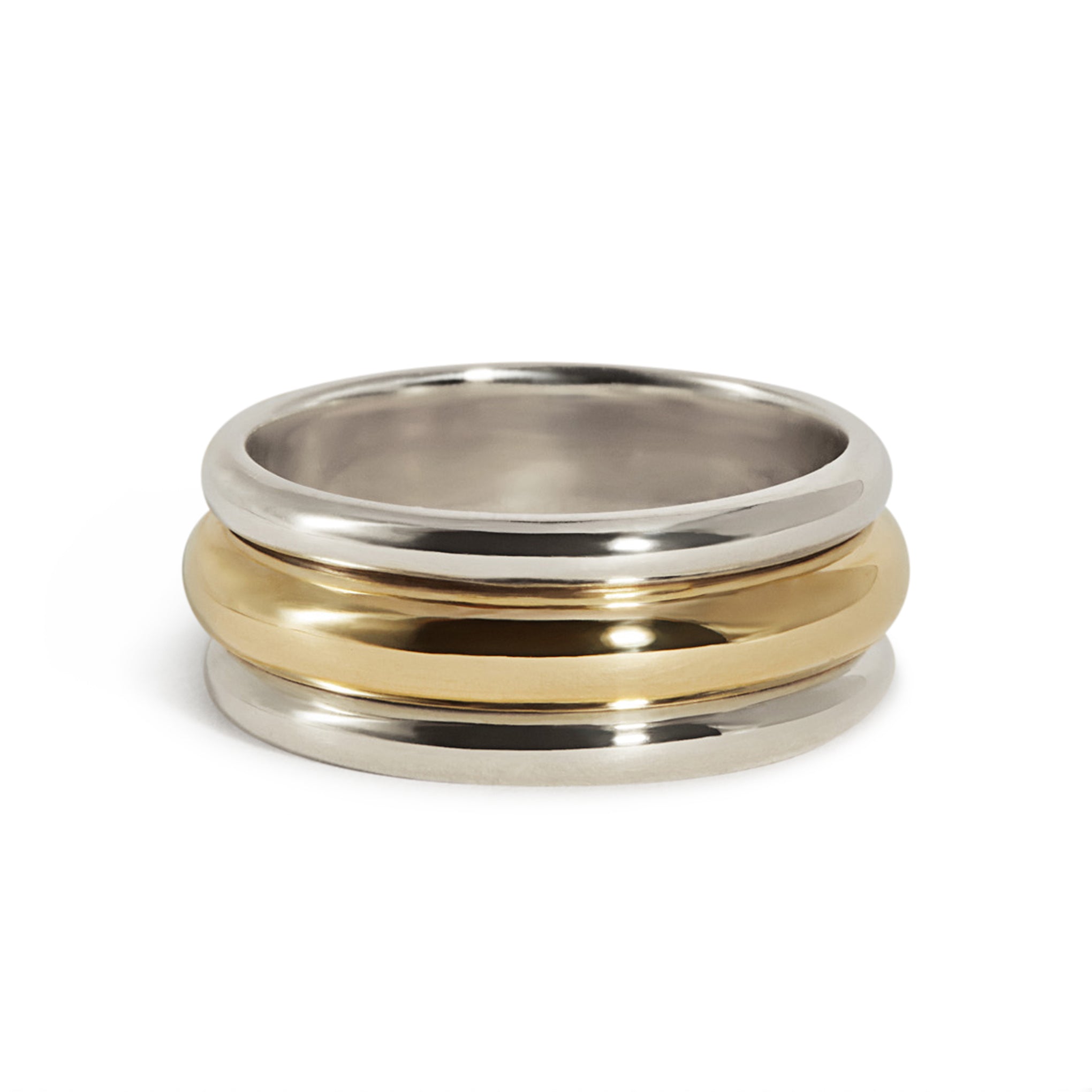 J. Hannah Pivot Ring III - 14k Gold Spinner Ring for Anxiety Relief