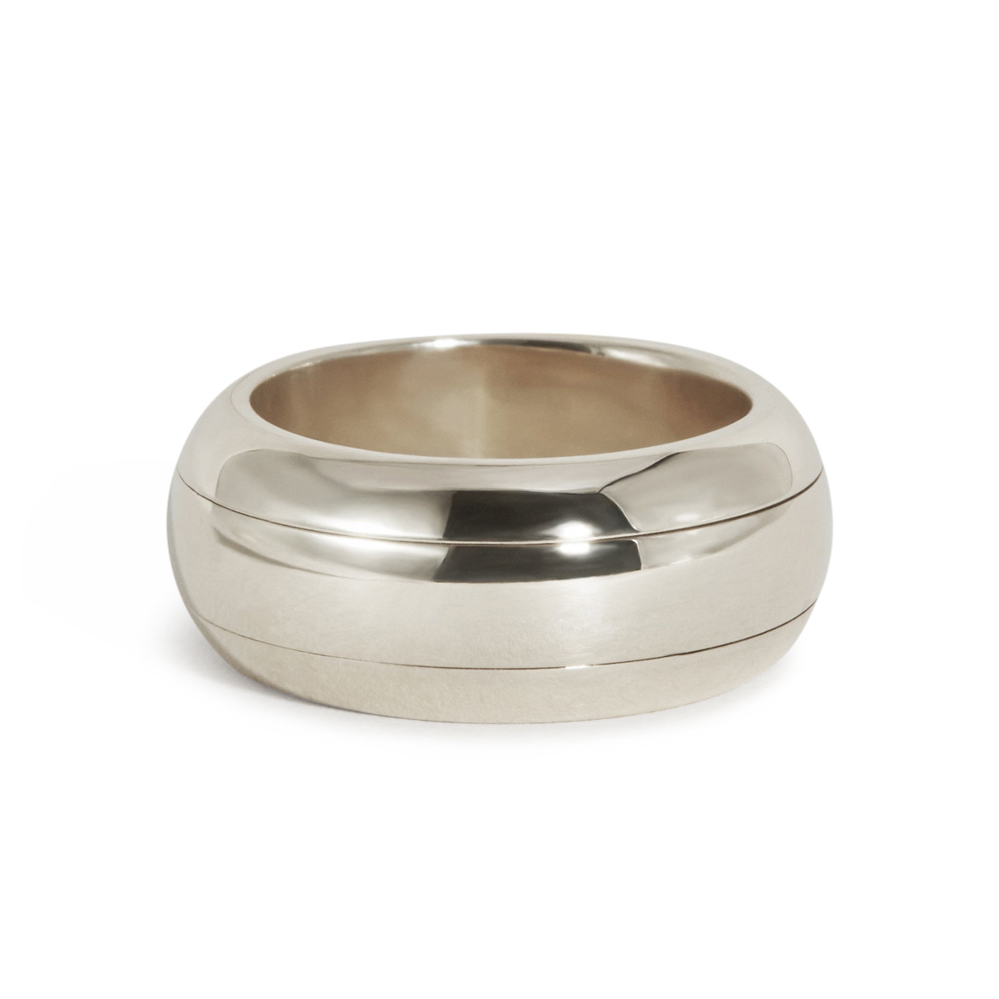 J. Hannah Sterling Silver Pivot Ring II - Fidget Spinner Ring for Anxiety Relief