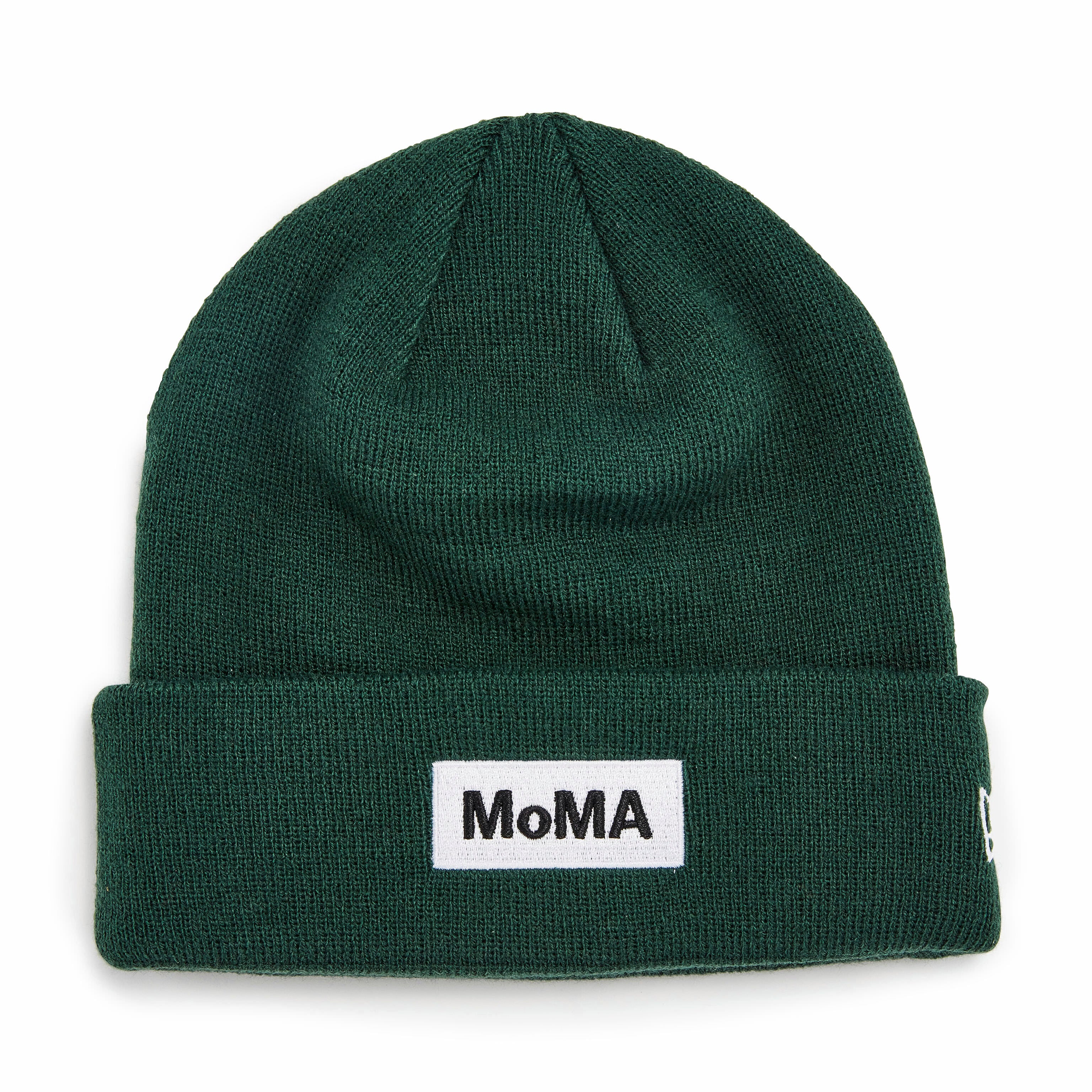 MoMA New Era Logo Beanie - Green Acoustic Knit Hat