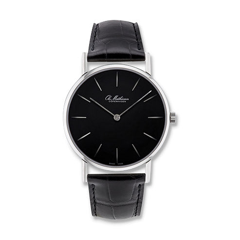 Ole Mathiesen Royal OM4 Swiss Quartz Watch with Leather Strap
