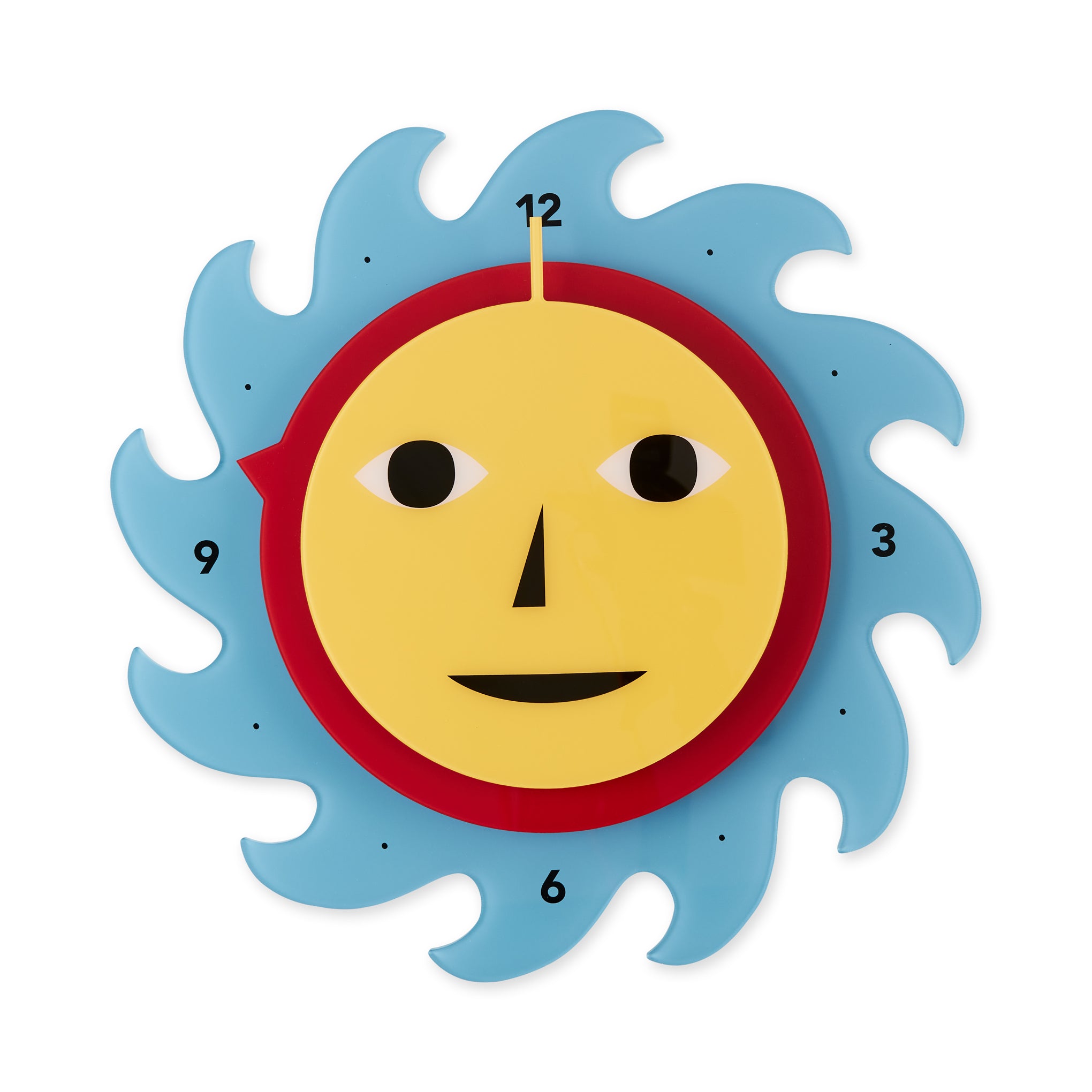 Dusen Dusen Everybody Smiling Face Wall Clock – Colorful Acrylic Design