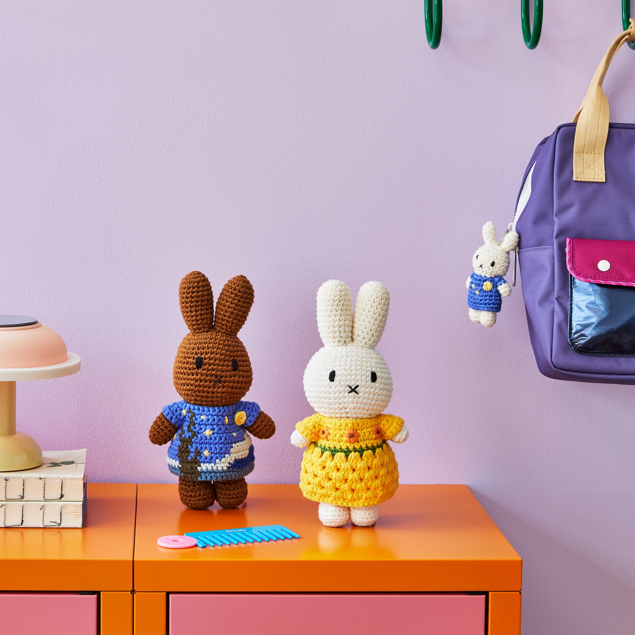 Miffy & Friends Van Gogh Starry Night Crochet Plush Toy