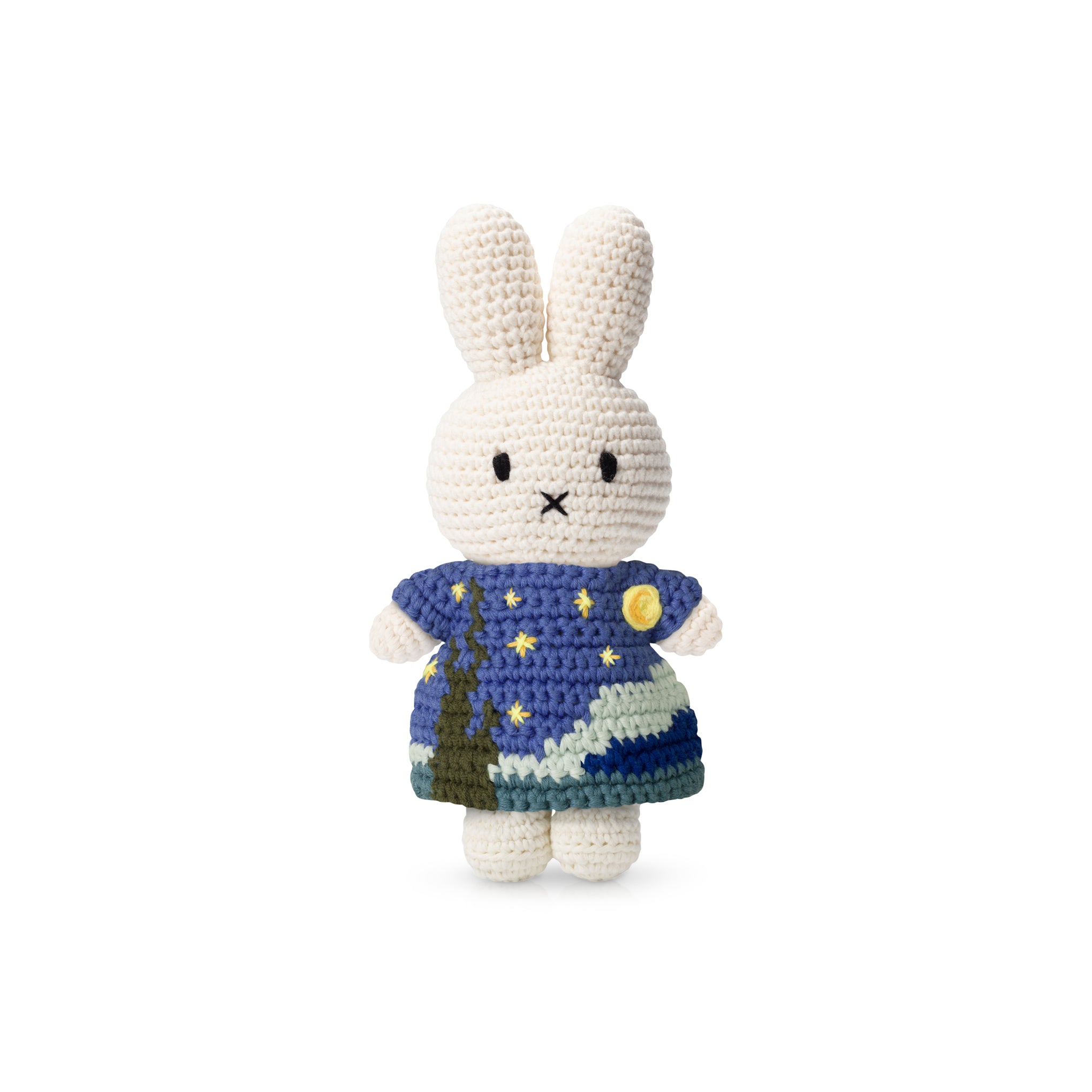 Miffy Van Gogh Starry Night Crochet Plush Toy – Handmade & Fair Trade