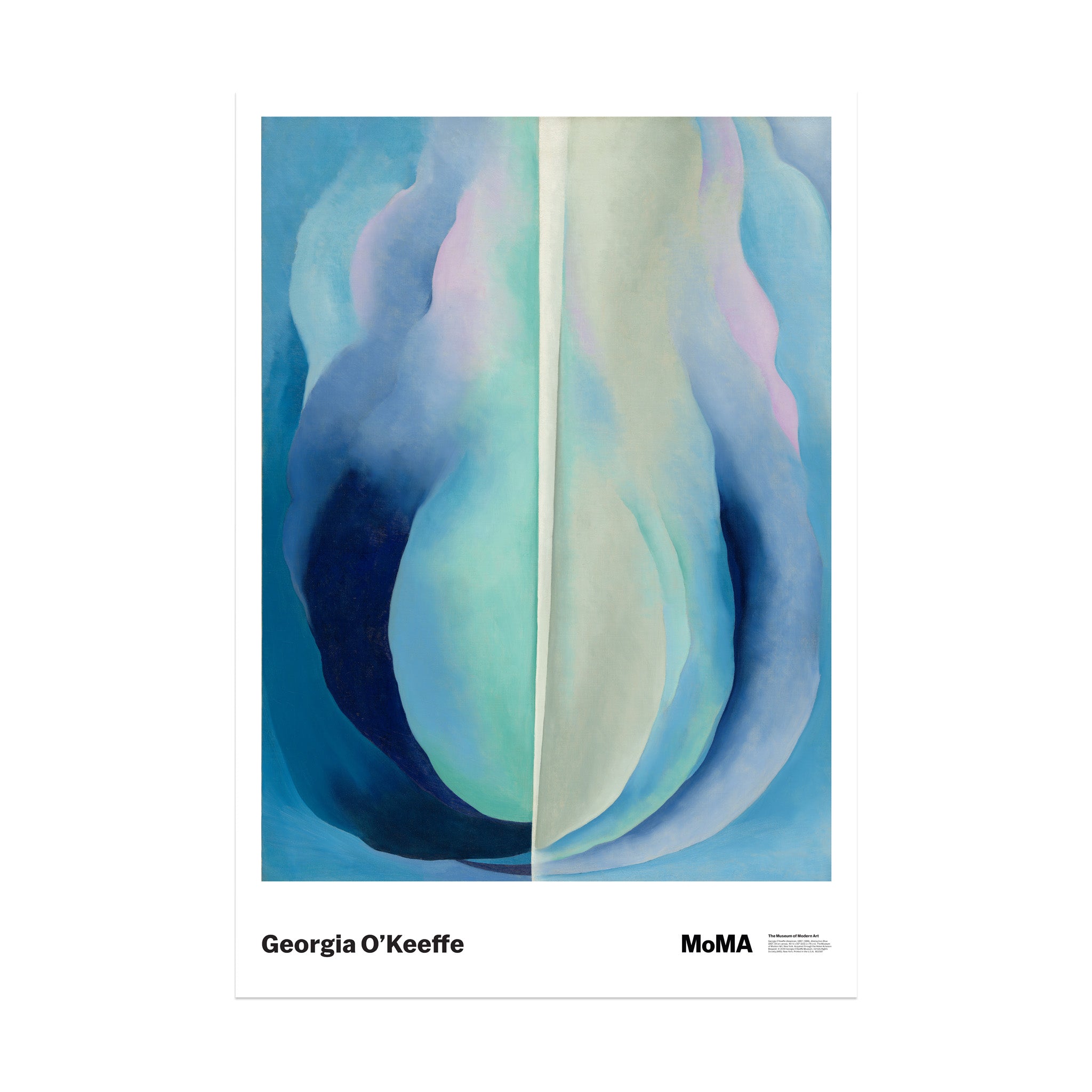 Georgia O'Keeffe Abstraction Blue Art Poster