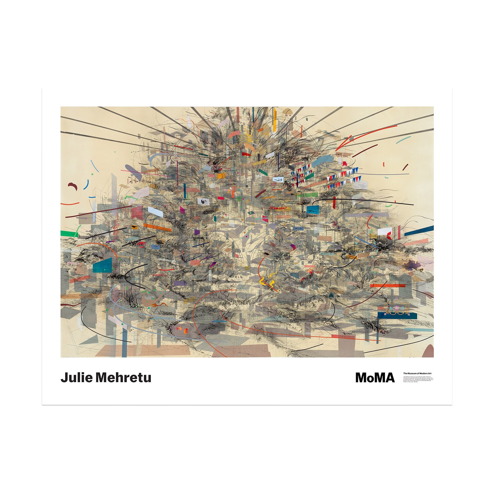 Julie Mehretu Empirical Construction Istanbul Art Poster