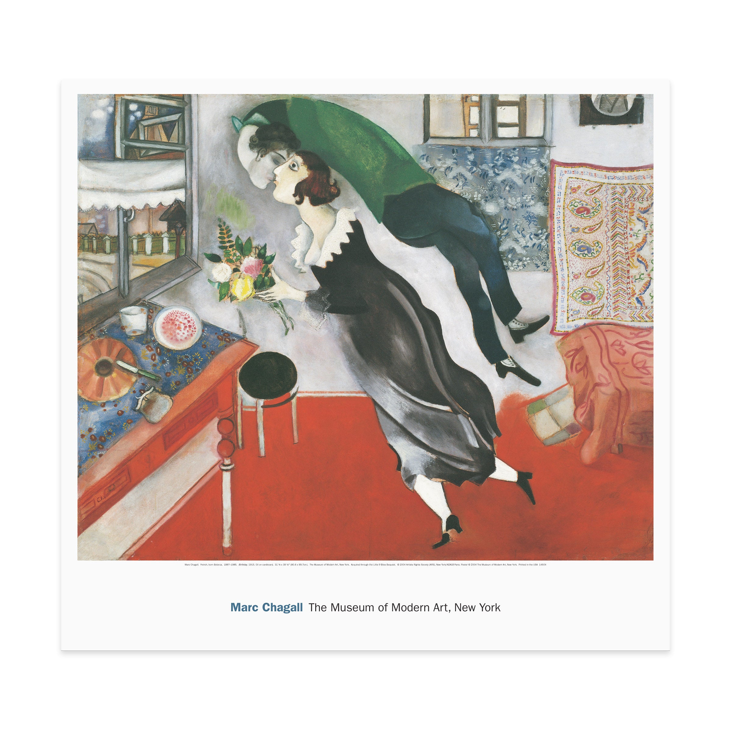 Marc Chagall Birthday Poster - Art Reproduction Print