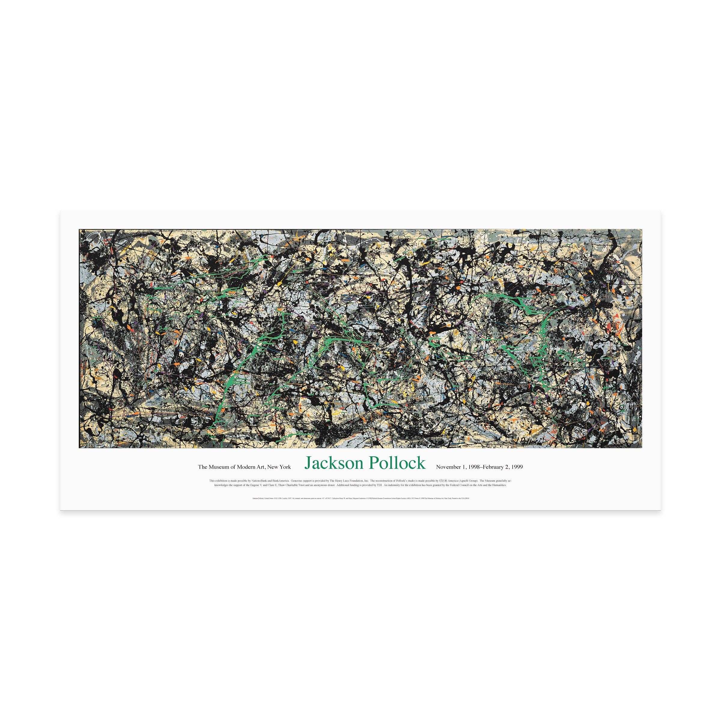 Jackson Pollock Lucifer Art Poster - Abstract Expressionism Print