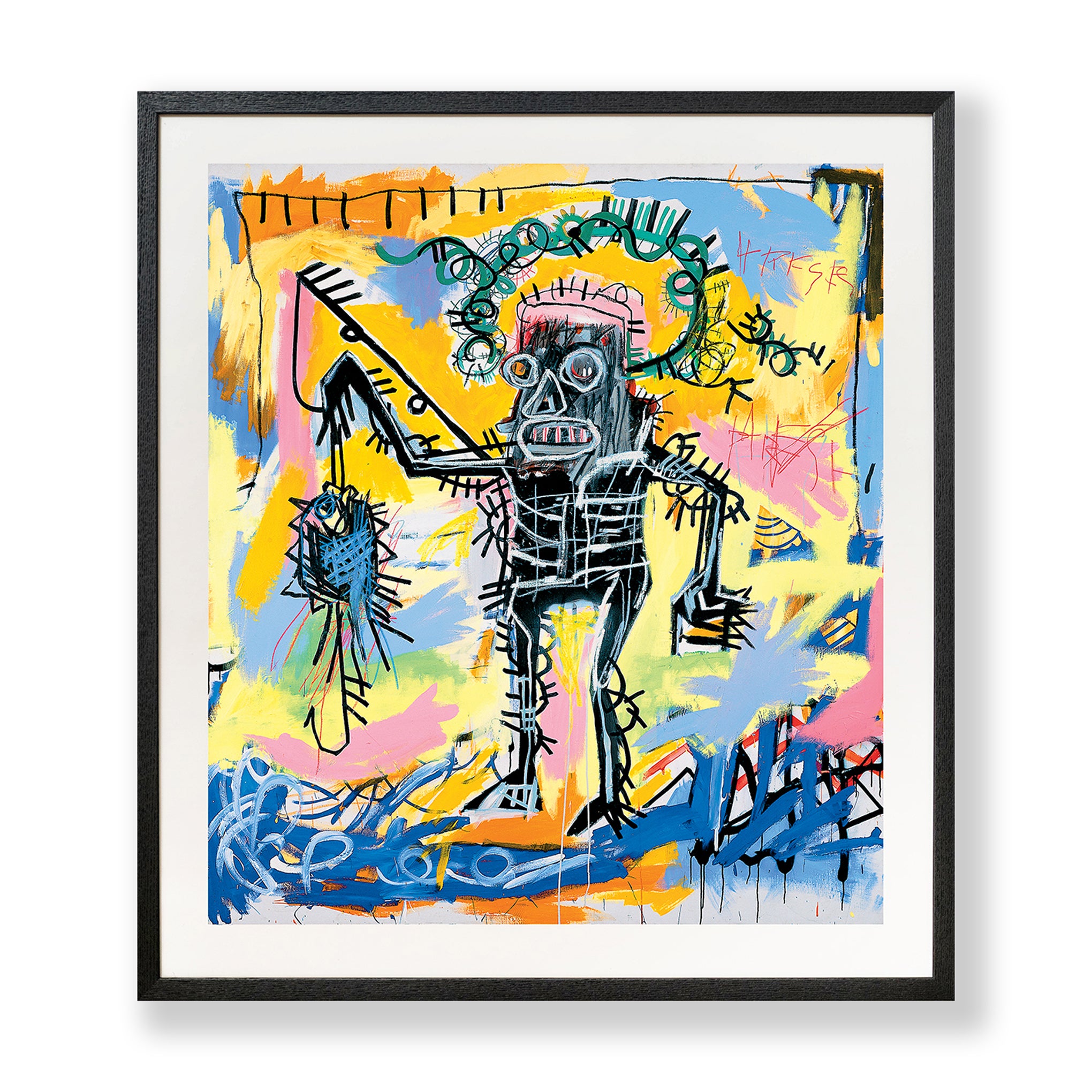 Jean-Michel Basquiat Untitled Fishing Framed Art Print