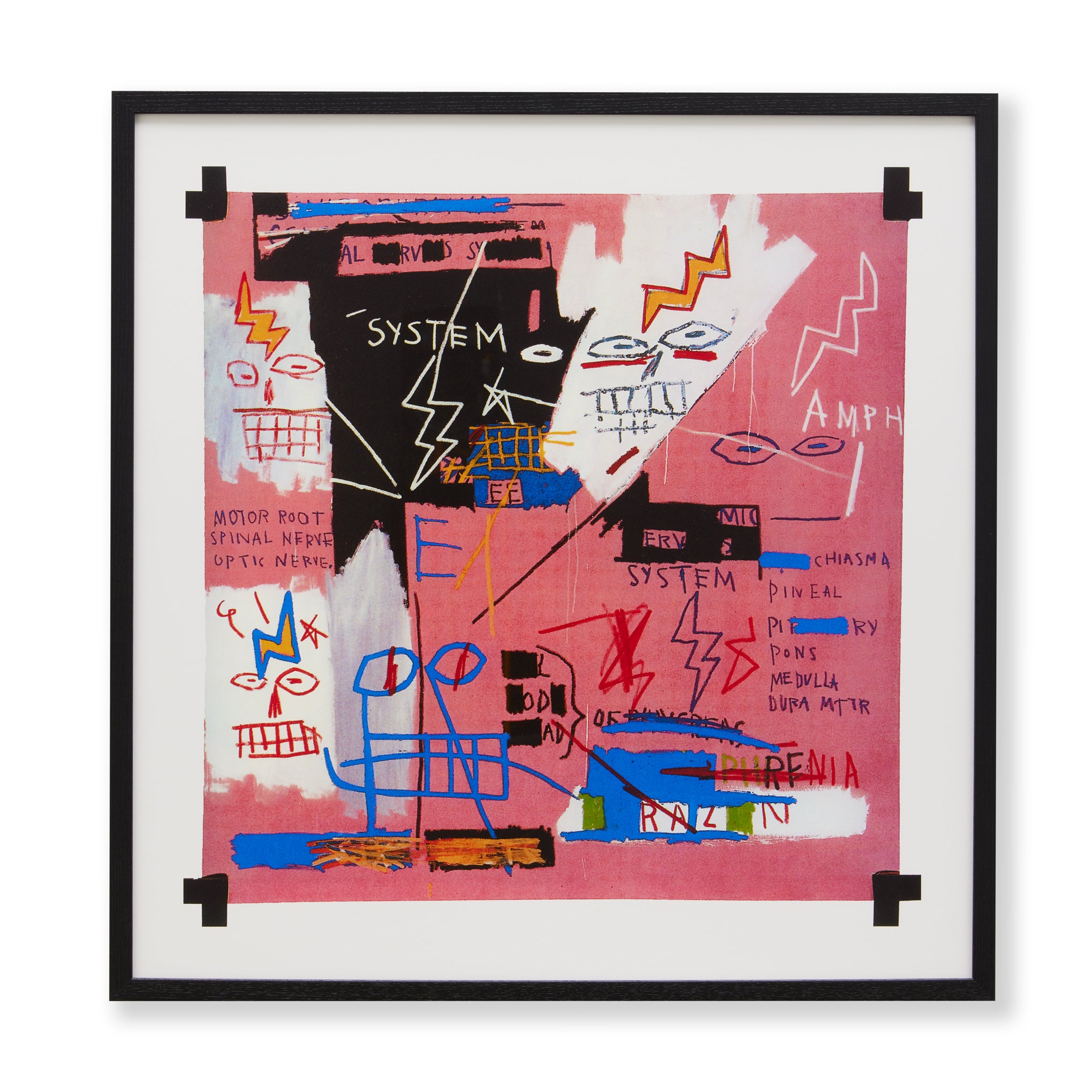 Jean-Michel Basquiat Six Fifty Art Print Framed Poster 24x24
