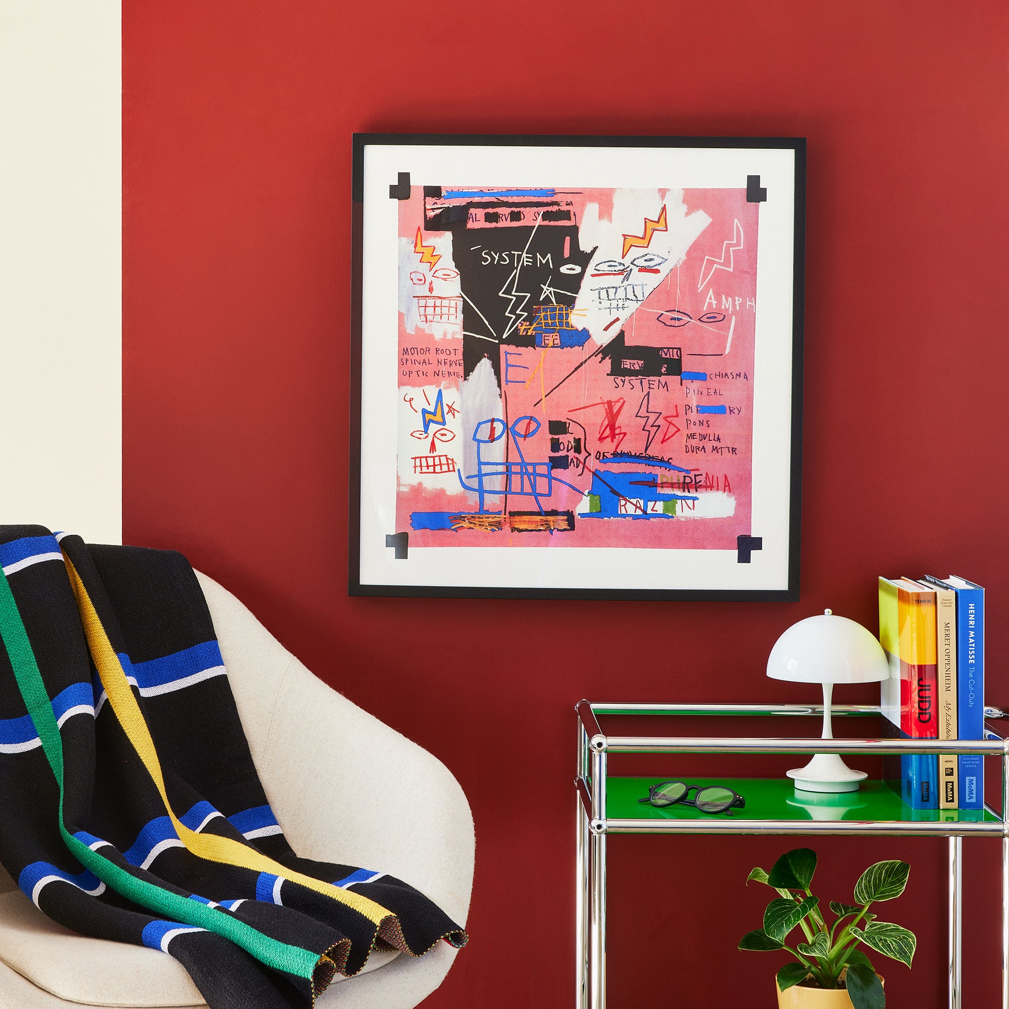 Jean-Michel Basquiat Six Fifty Art Print Framed Poster 24x24