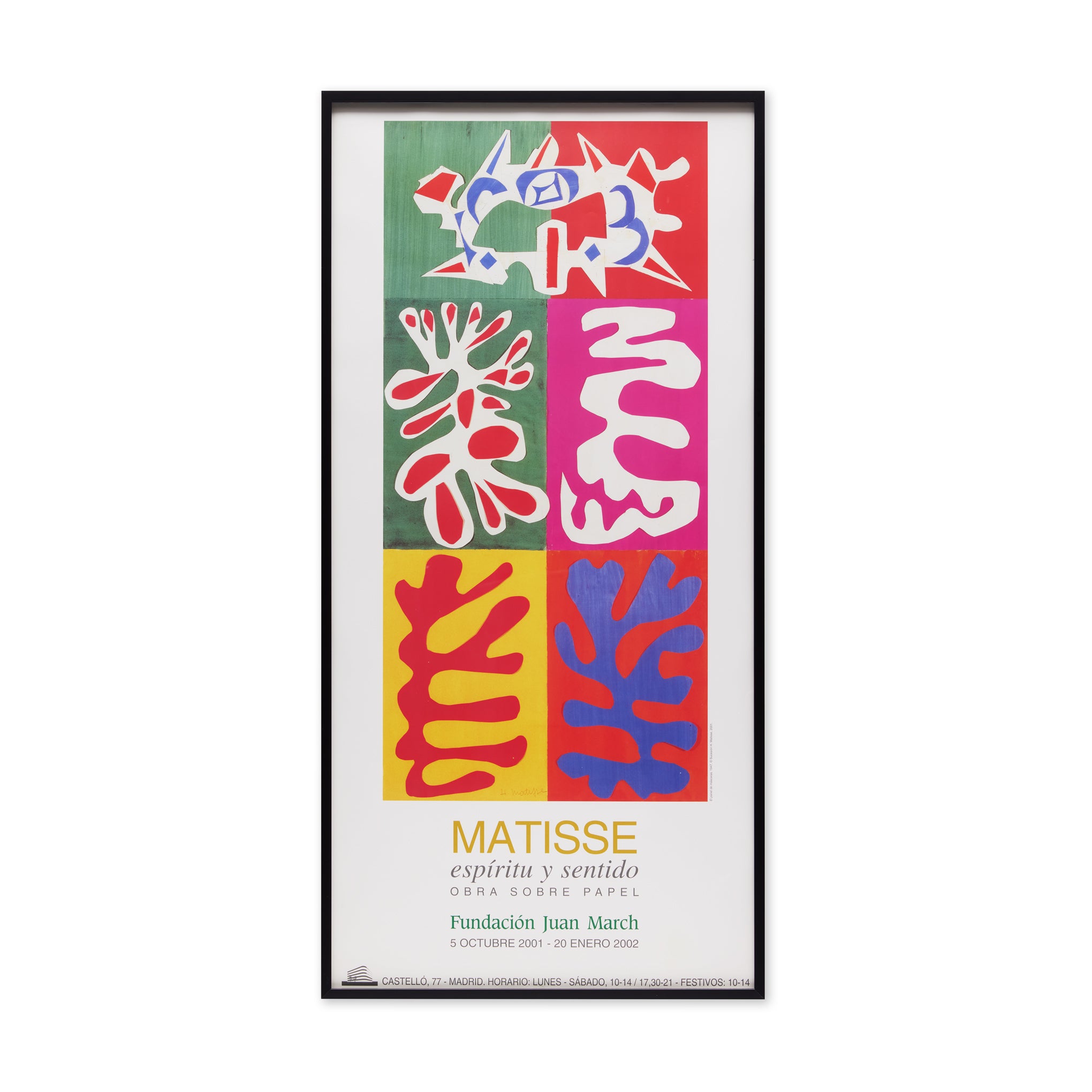Henri Matisse Framed Exhibition Poster with Mask Artwork