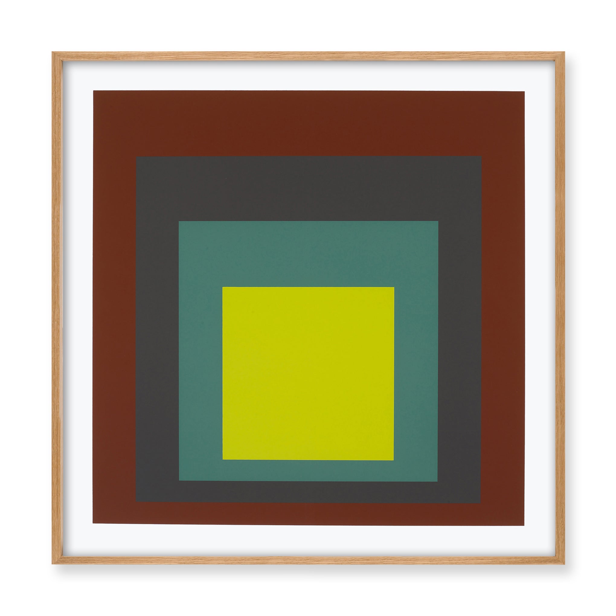 Josef Albers Homage to the Square Framed Art Print Poster