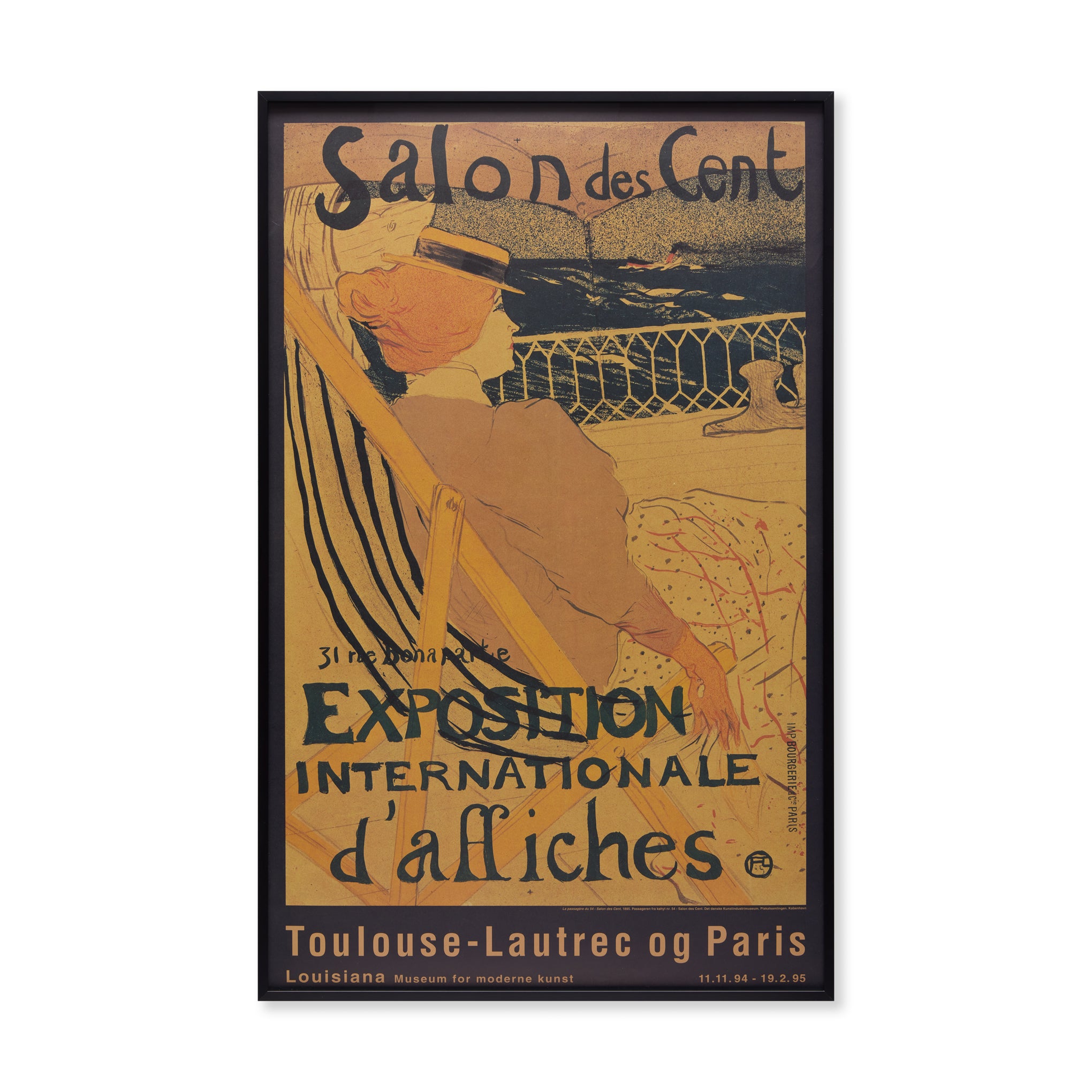 Henri de Toulouse-Lautrec Framed Vintage Poster 27x24"