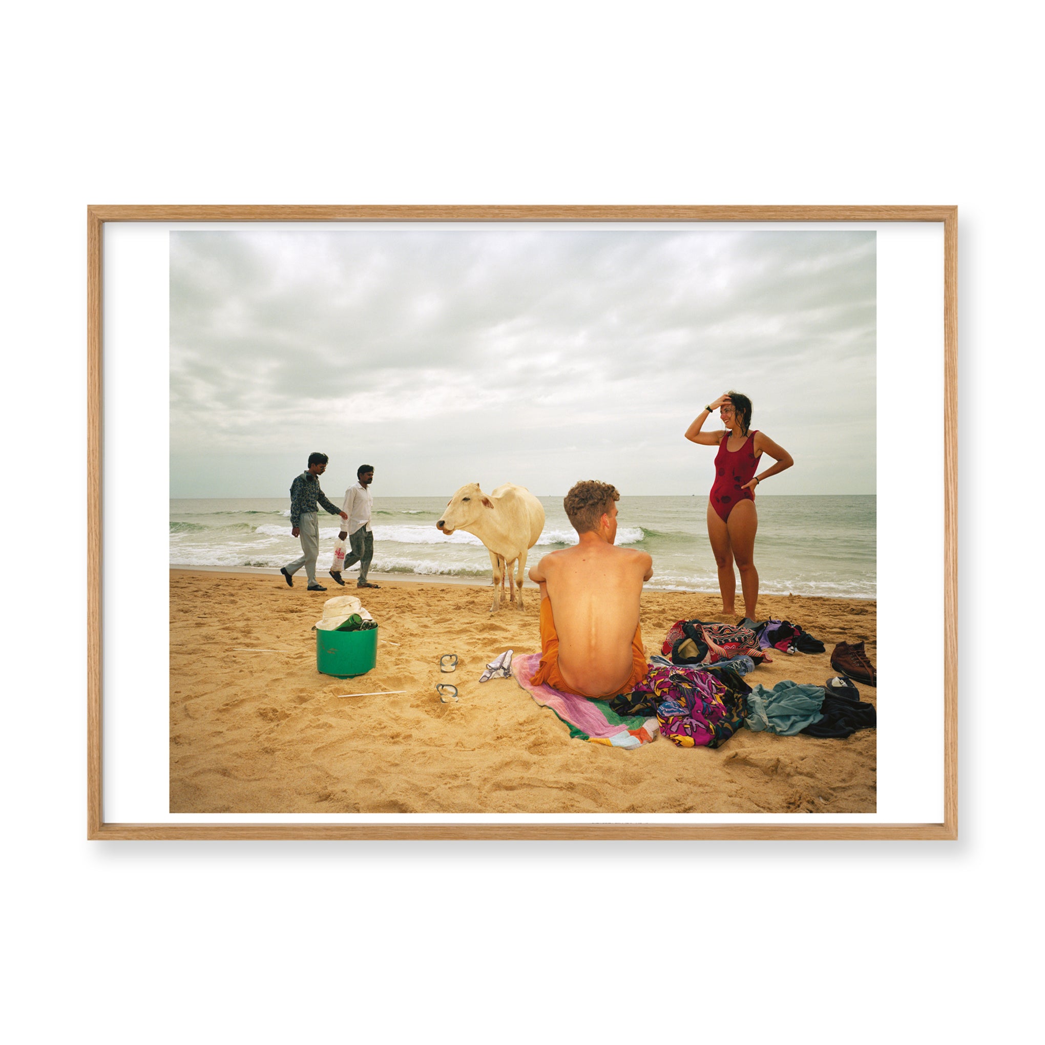 Martin Parr Goa Framed Art Print Poster – Oak Frame