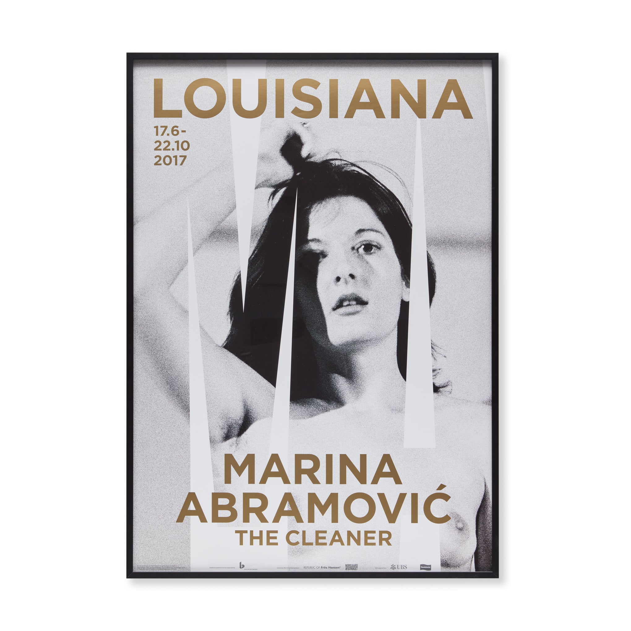Marina Abramovic The Cleaner Exhibition Poster - Framed Art Print