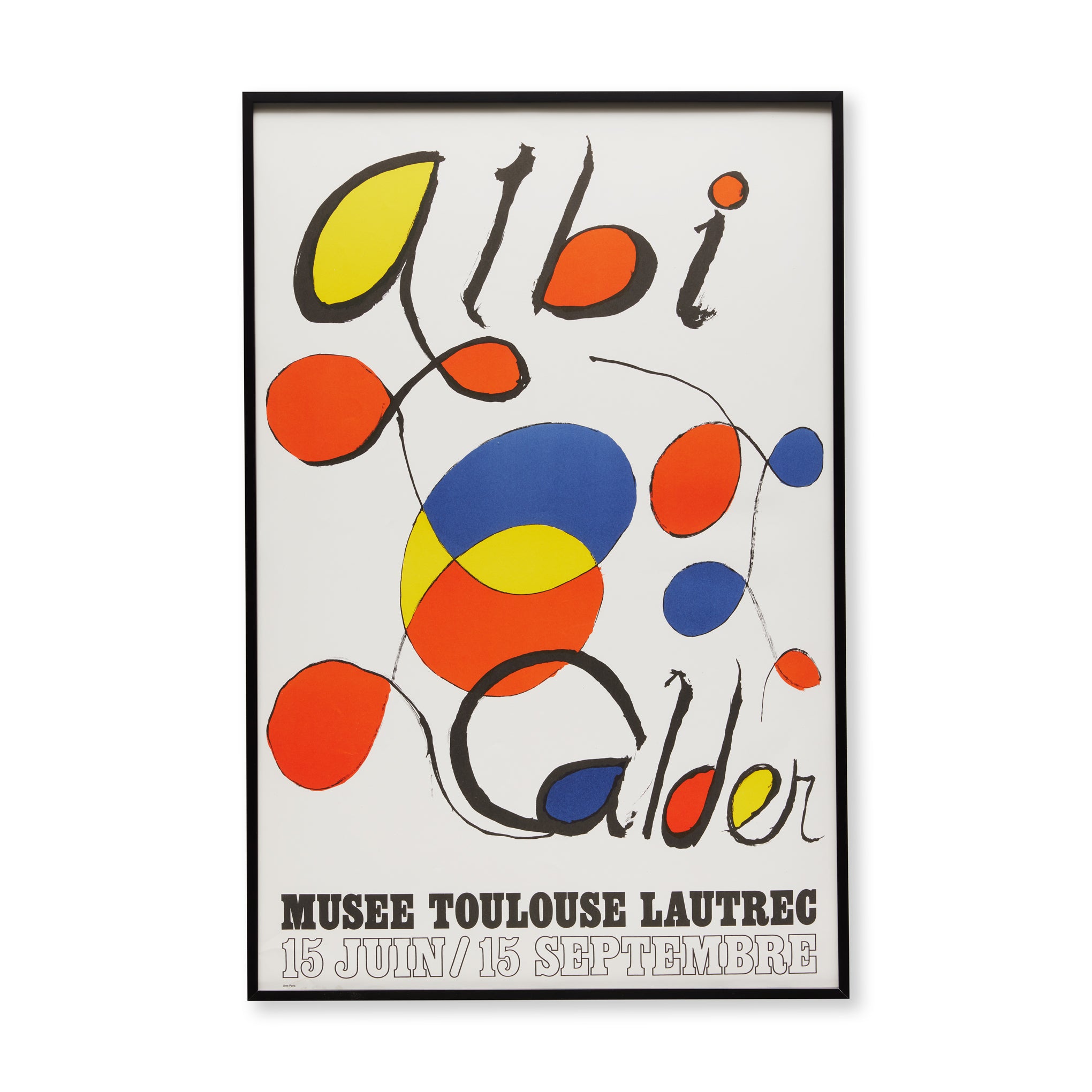 Alexander Calder Framed Vintage Poster - Musée Toulouse Lautrec Art