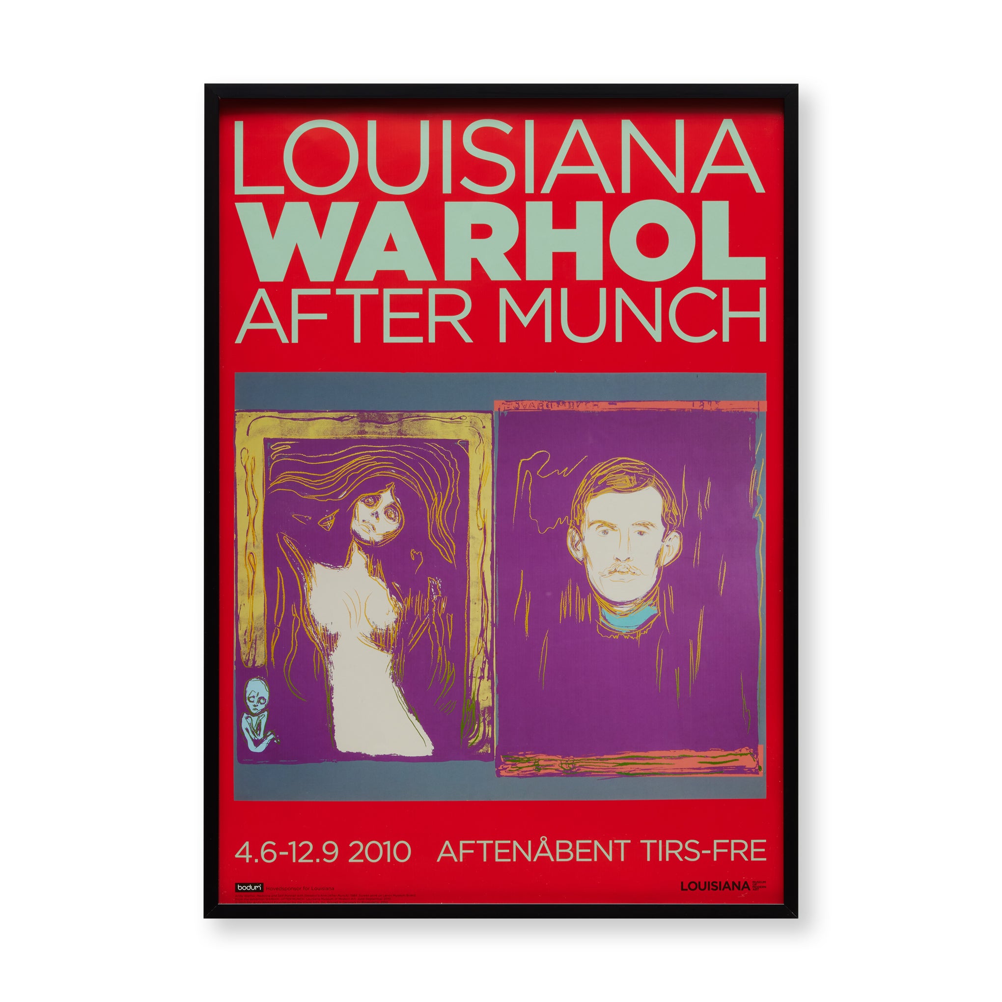 Andy Warhol Munch Exhibition 2010 Framed Art Poster