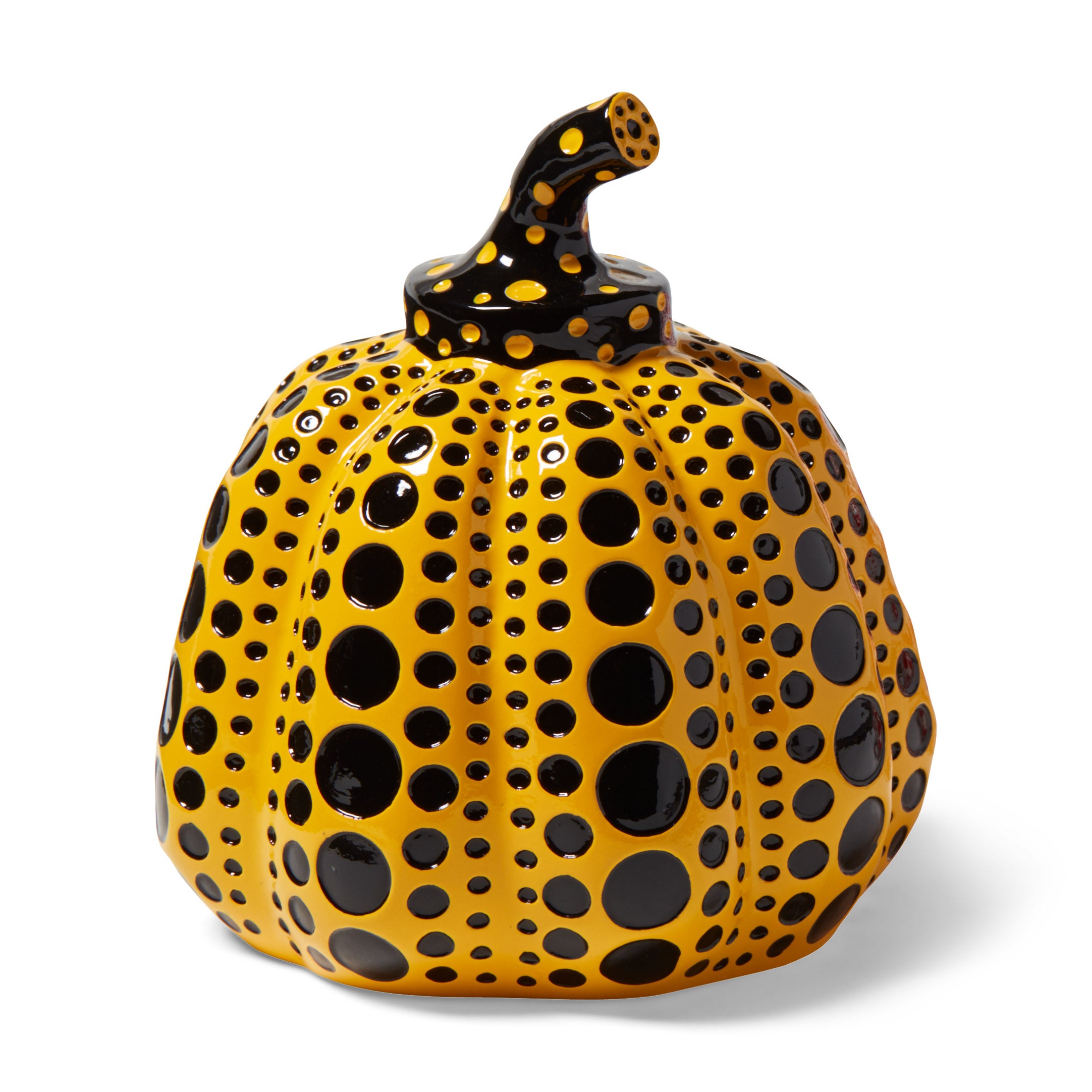 Yayoi Kusama Yellow Pumpkin Art Sculpture for Desk Decor