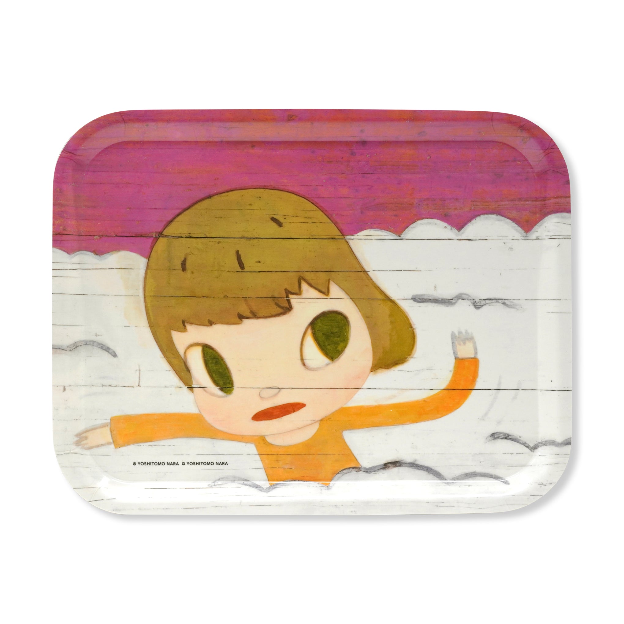 Yoshitomo Nara Art Tray - Birch Wood Catchall Display
