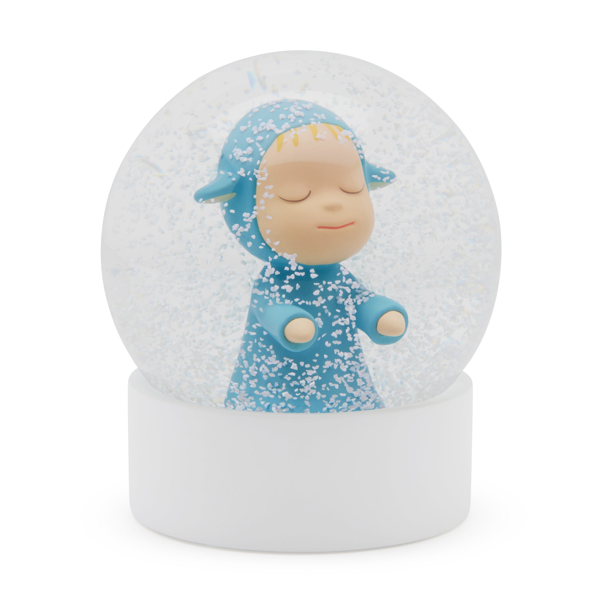 Yoshitomo Nara Blue Snow Globe - Little Wanderer Collectible