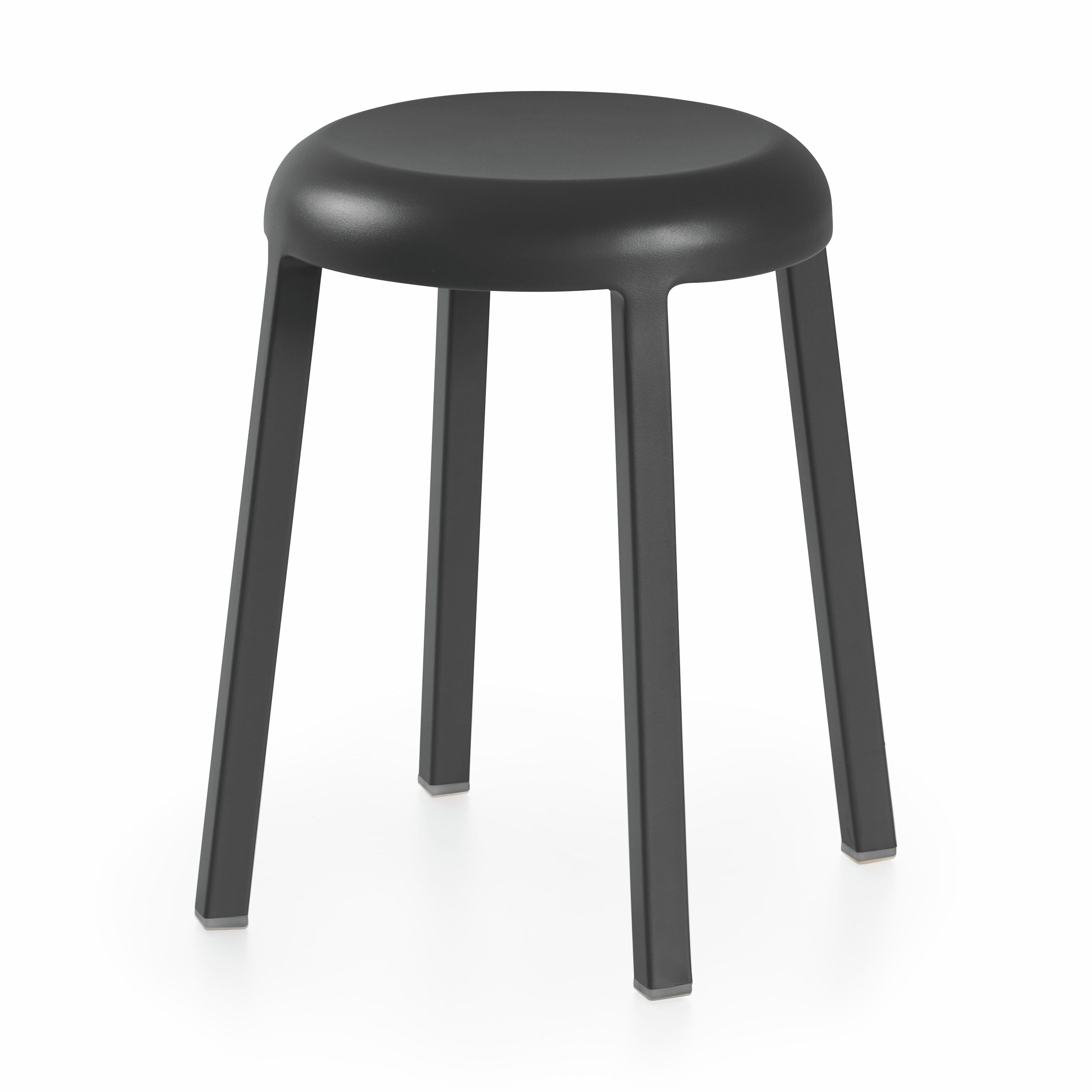 Emeco Za Recycled Aluminum Stool - Dark Gray