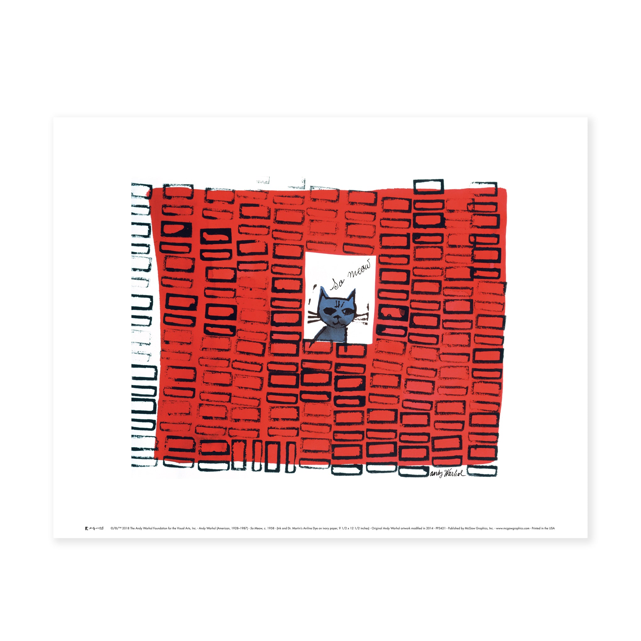 Andy Warhol So Meow Art Print