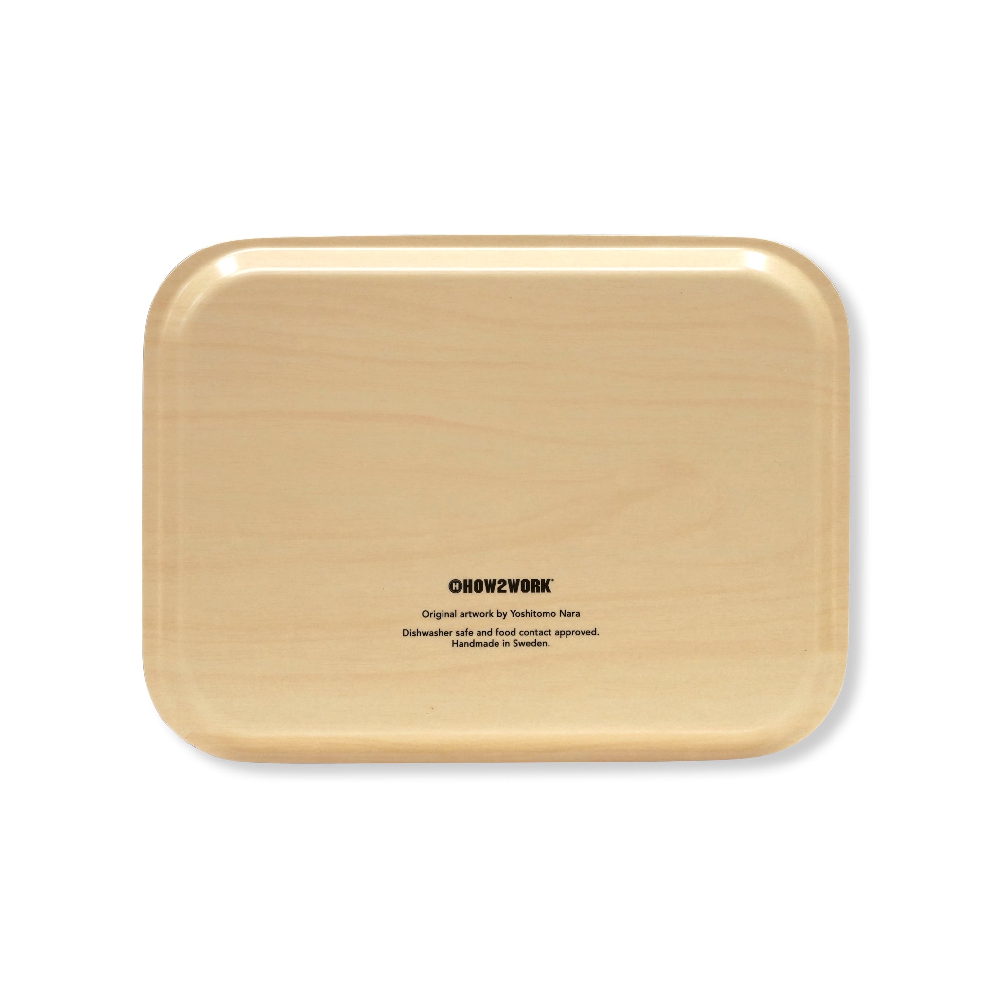 Yoshitomo Nara Art Tray - Birch Wood Coffee Table Decor