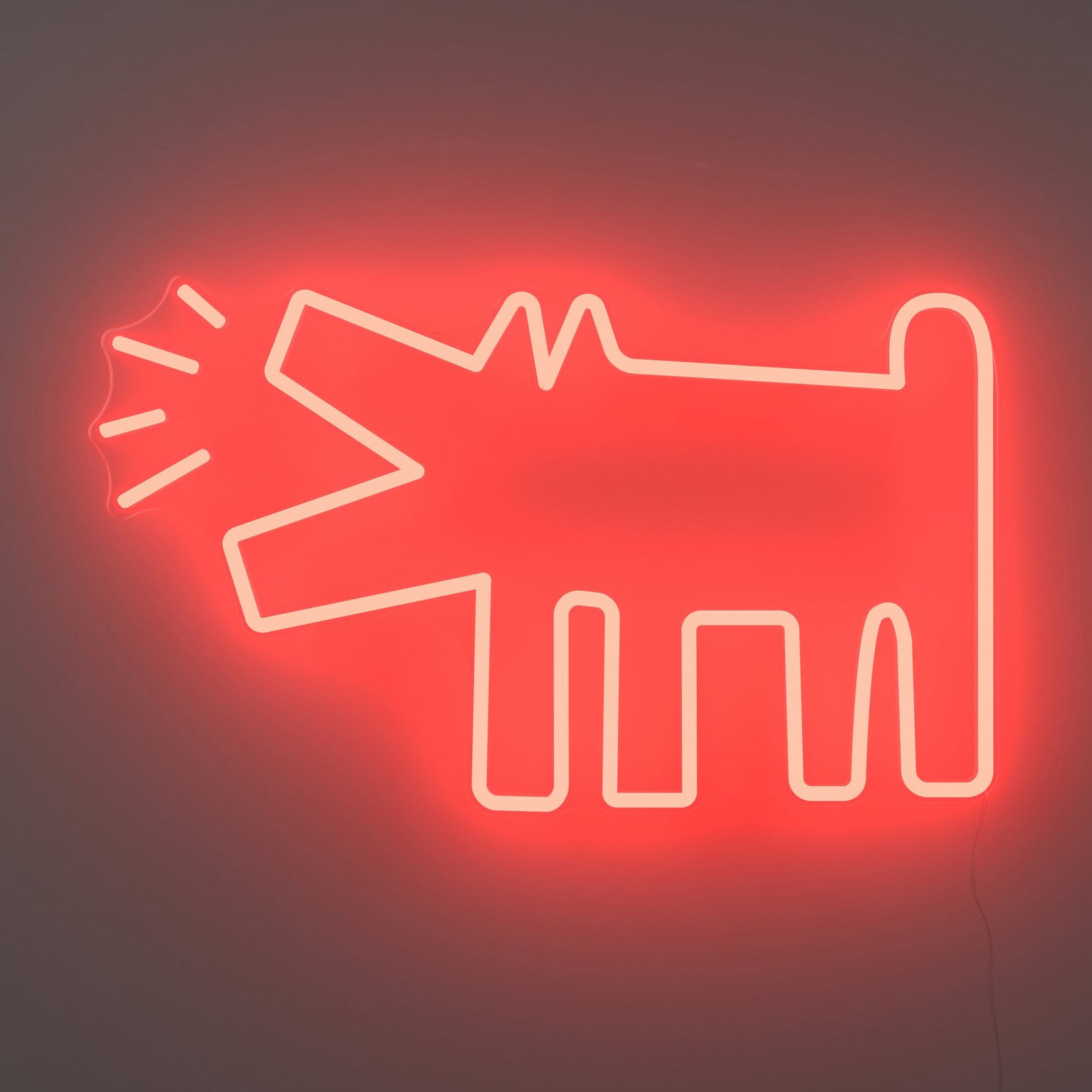 Keith Haring LED Neon Sign - Barking Dog Wall Art