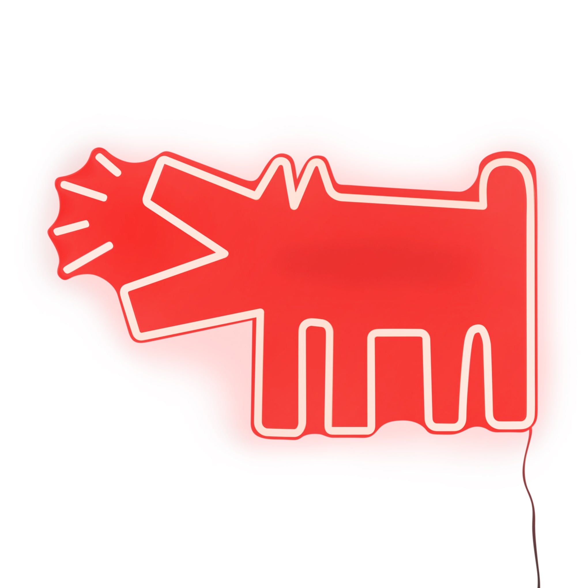 Keith Haring LED Neon Sign - Barking Dog Wall Art