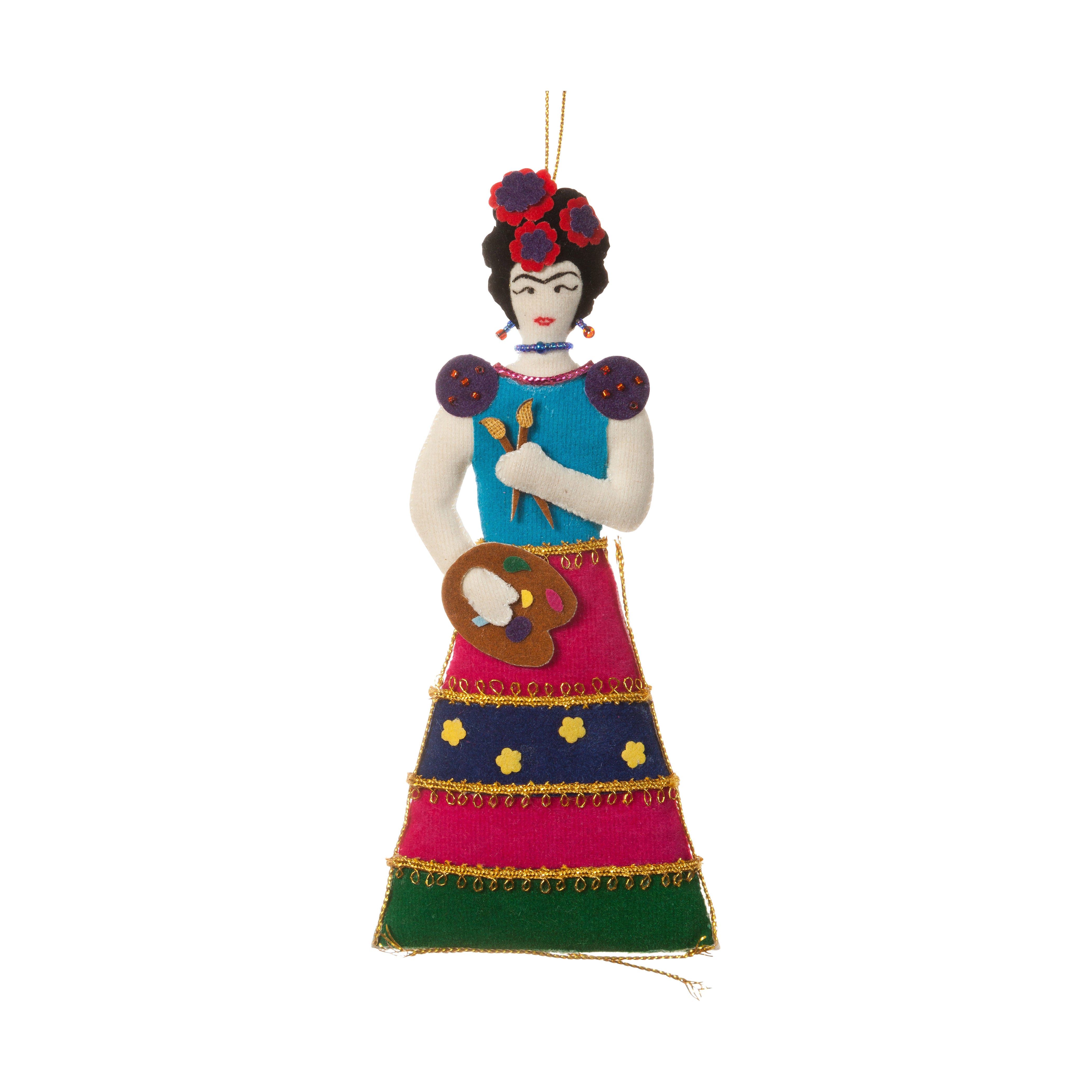 Frida Kahlo Christmas Ornament – Handmade Fair Trade Holiday Decor