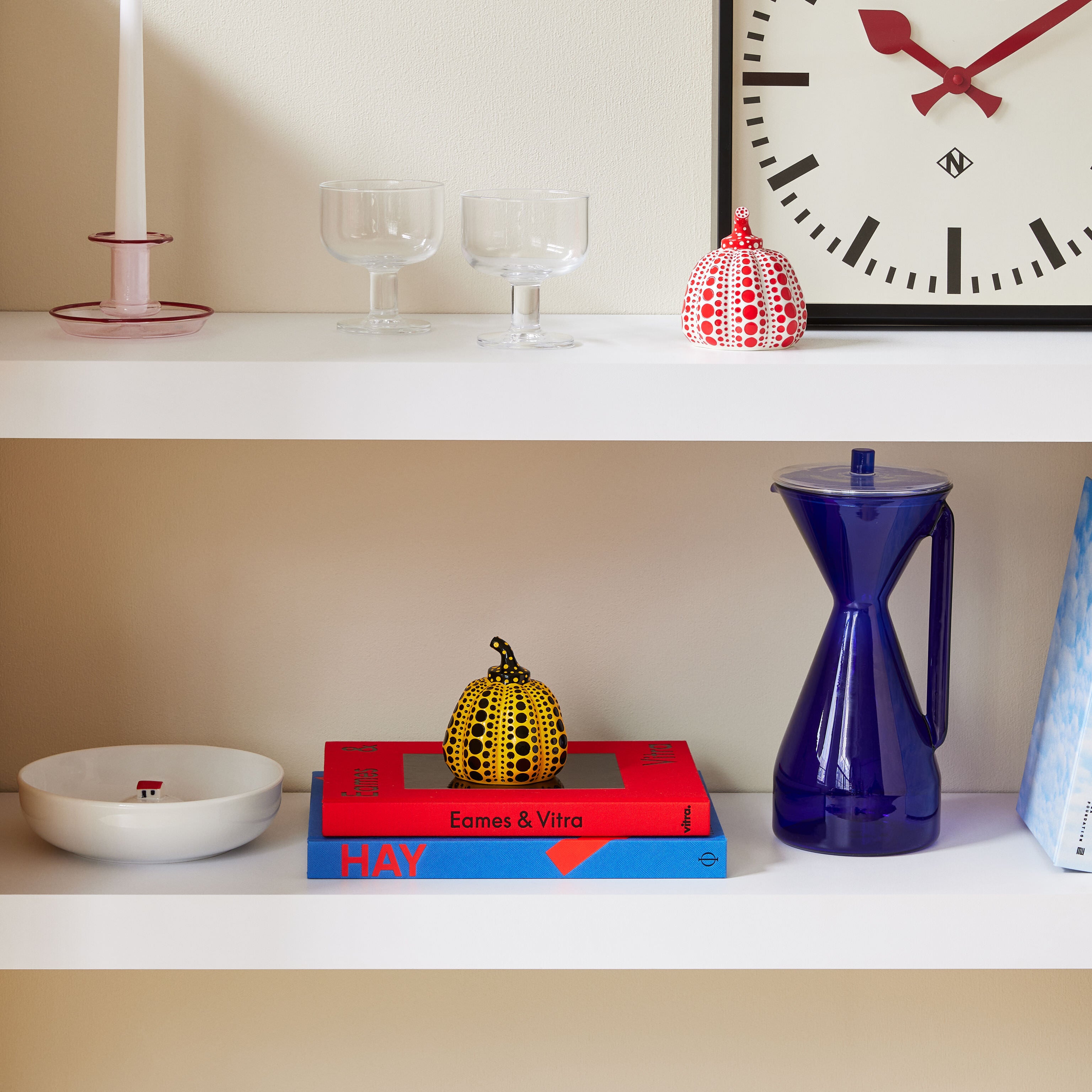 Yayoi Kusama Red Pumpkin Sculpture - Desk Decor Artwork