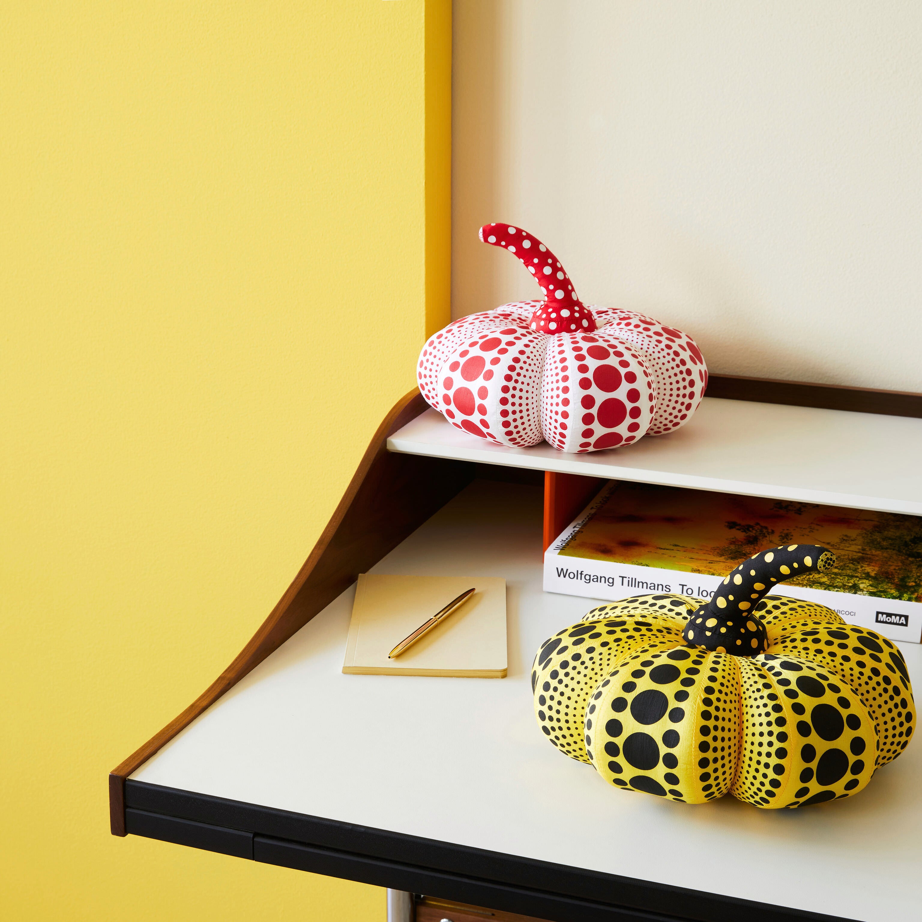 Yayoi Kusama Yellow Pumpkin Soft Sculpture - Plush Art Decor