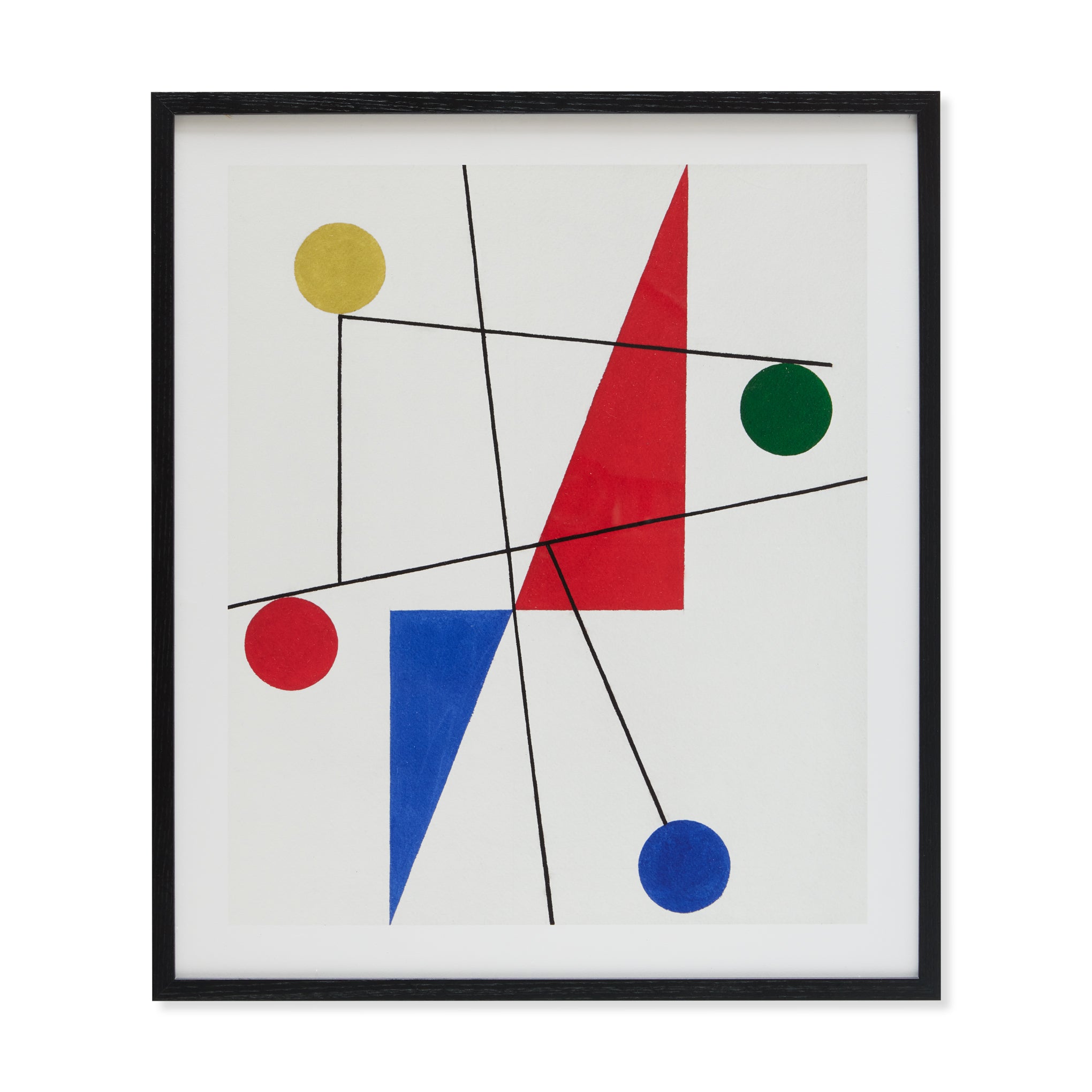 Sophie Taeuber-Arp Untitled Art Print Framed - Modern Abstract Wall Art