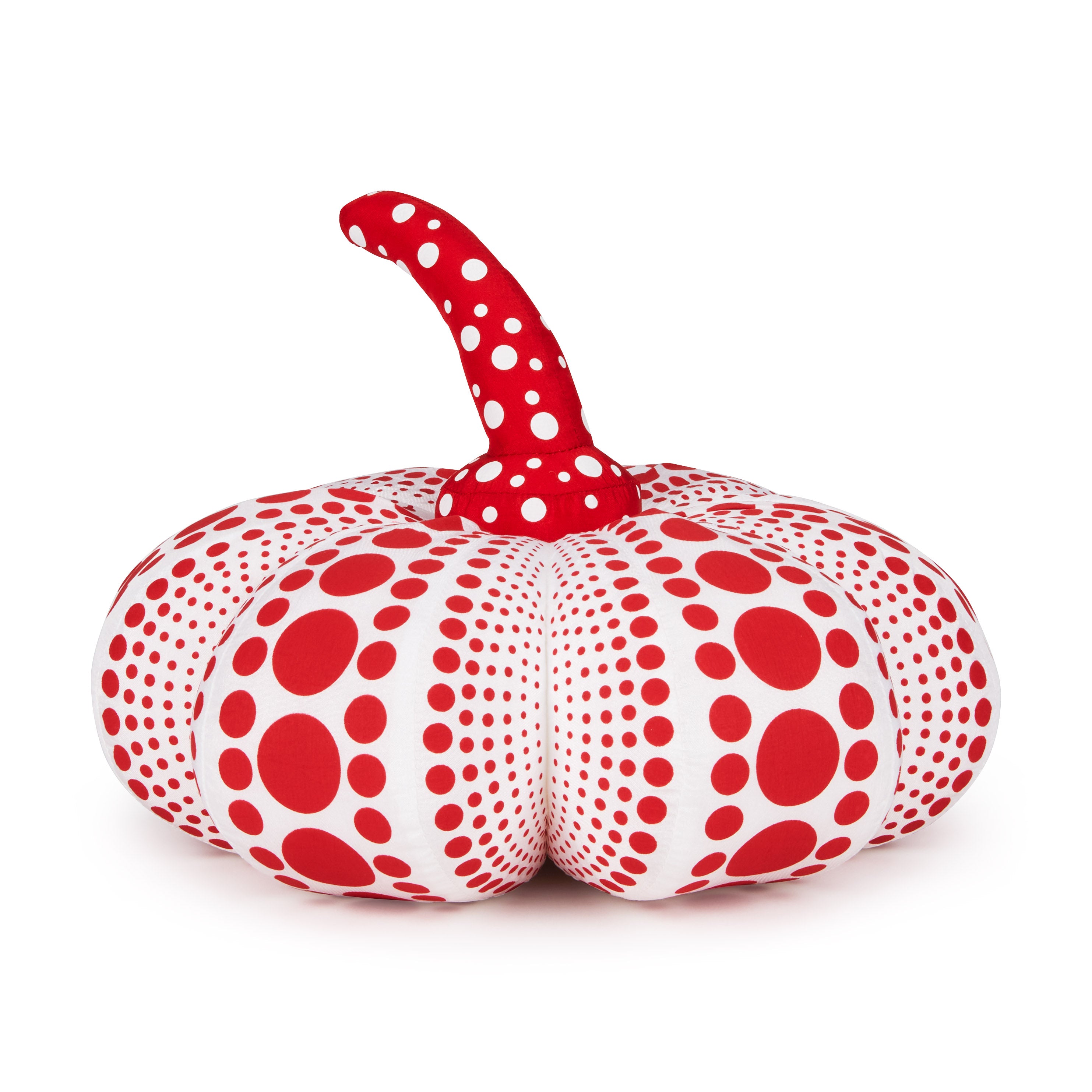 Yayoi Kusama Red Pumpkin Plush Sculpture – Soft Art Decor