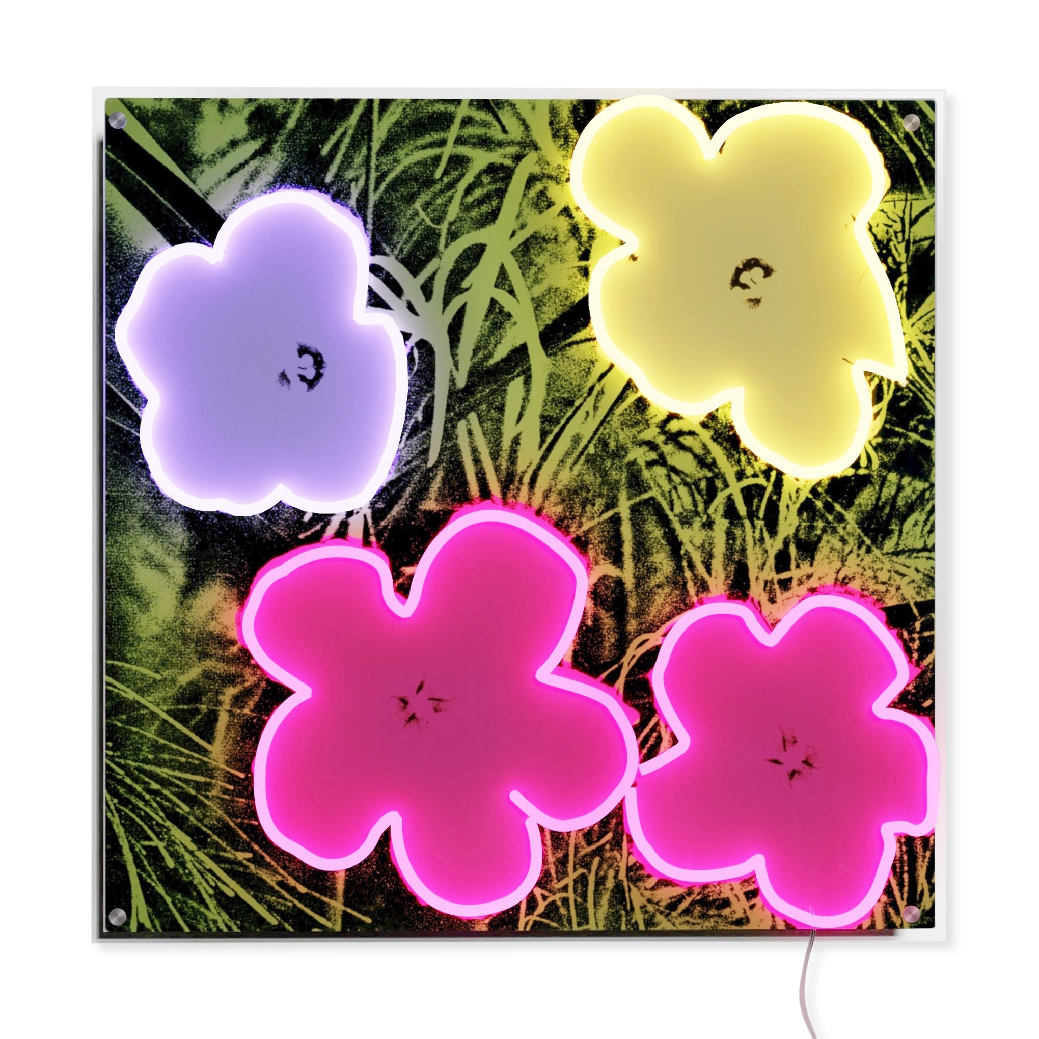 Andy Warhol Flowers LED Neon Sign – Wall Art Light